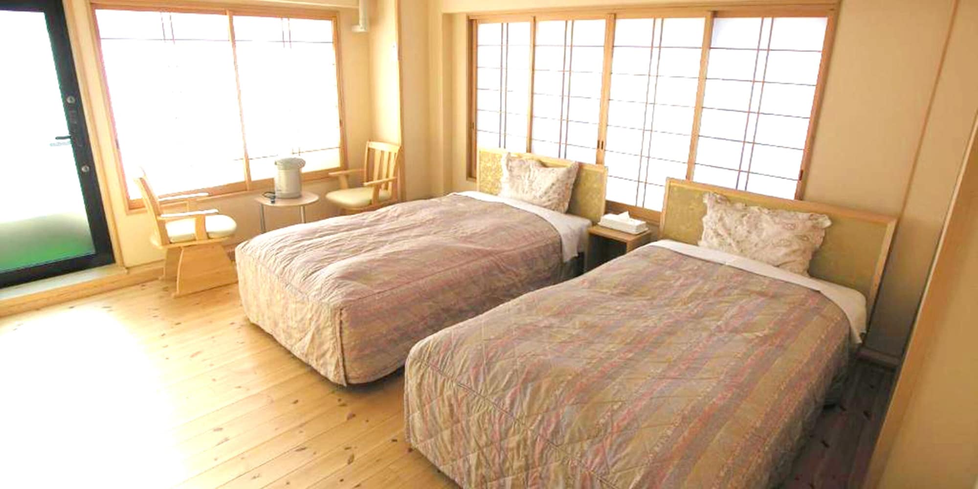 Room, Twin Beds, Outdoor Bath