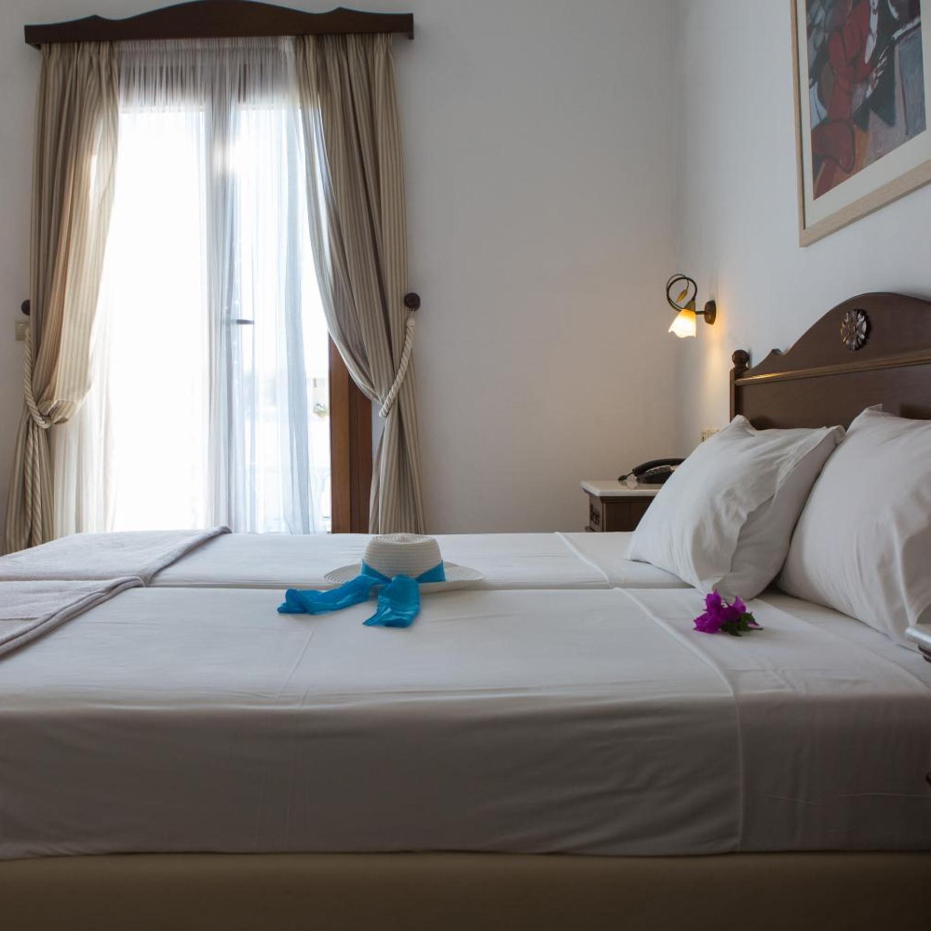 Room, Double or Twin Bed, Back Garden View