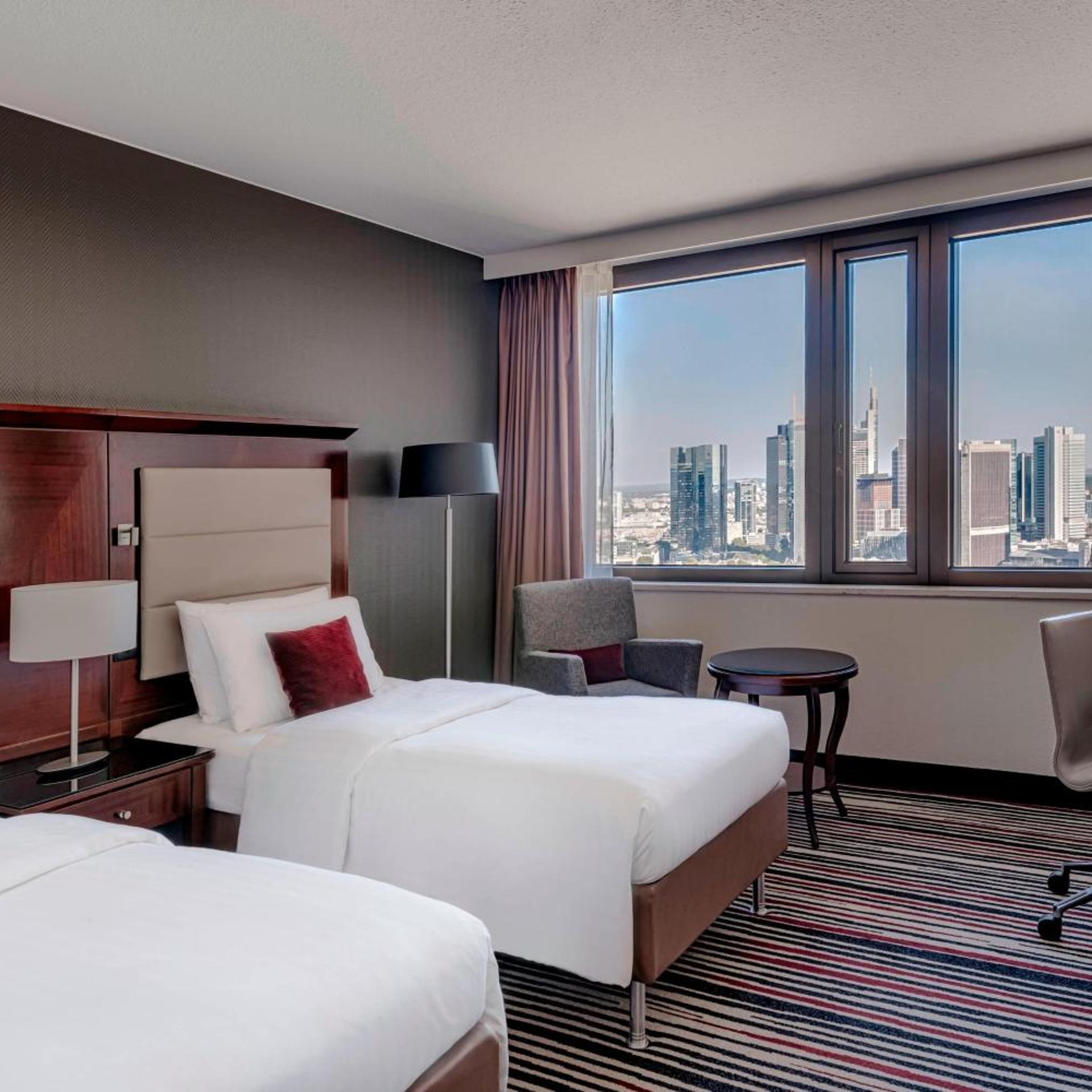 Room, Single Bed, Skyline View