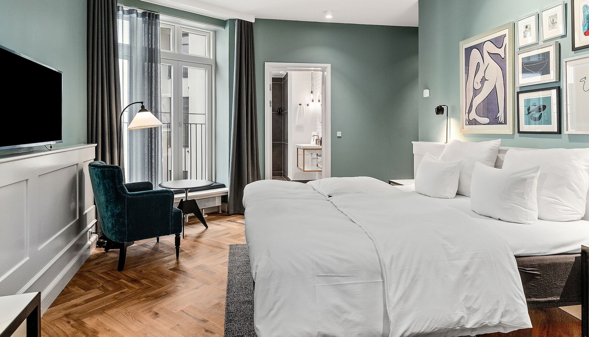 غرفة سوبيريور بسريرين منفصلين، Hotel Kong Arthur 9/10