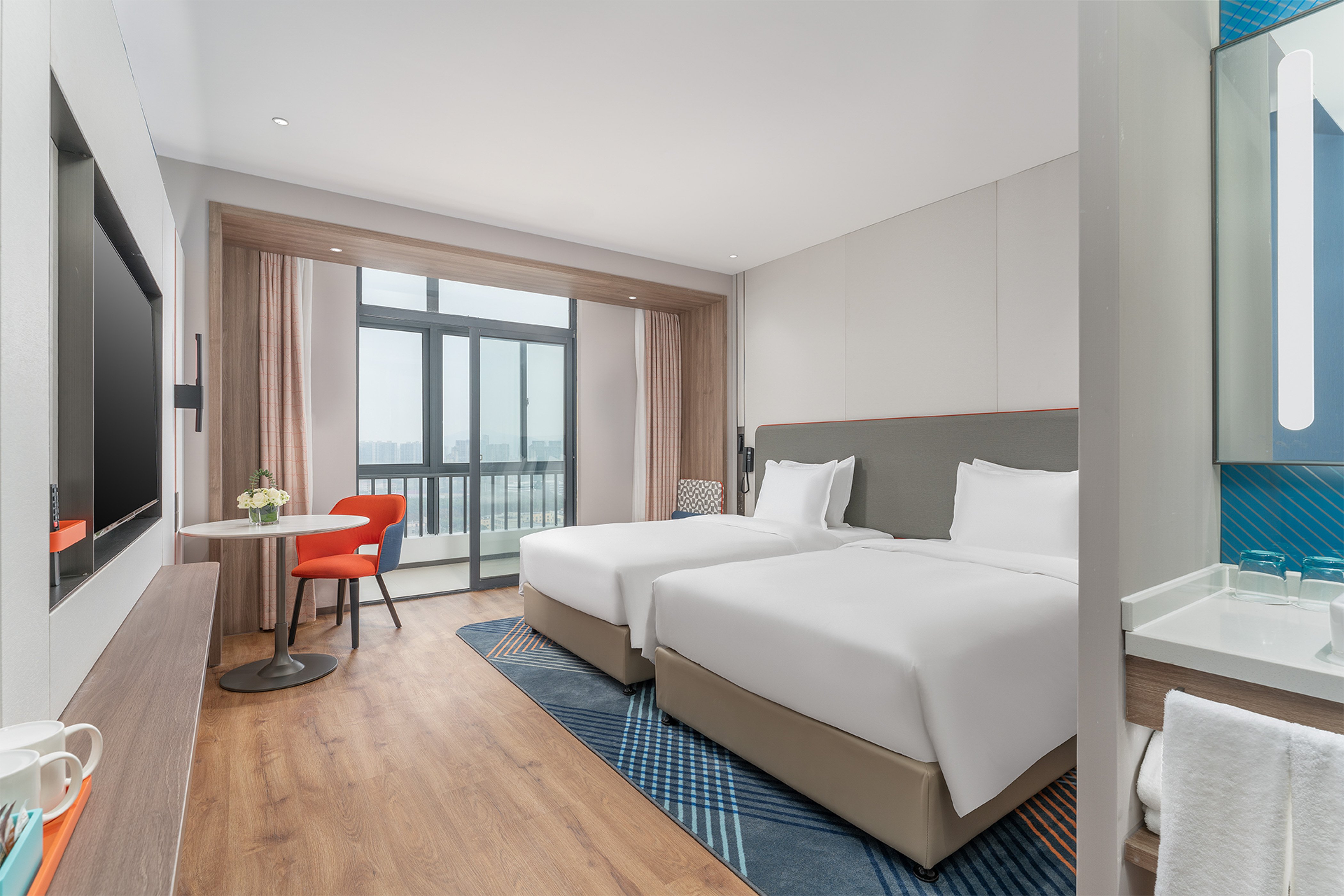 Standard, 2 Double Beds, Balcony, High Floor