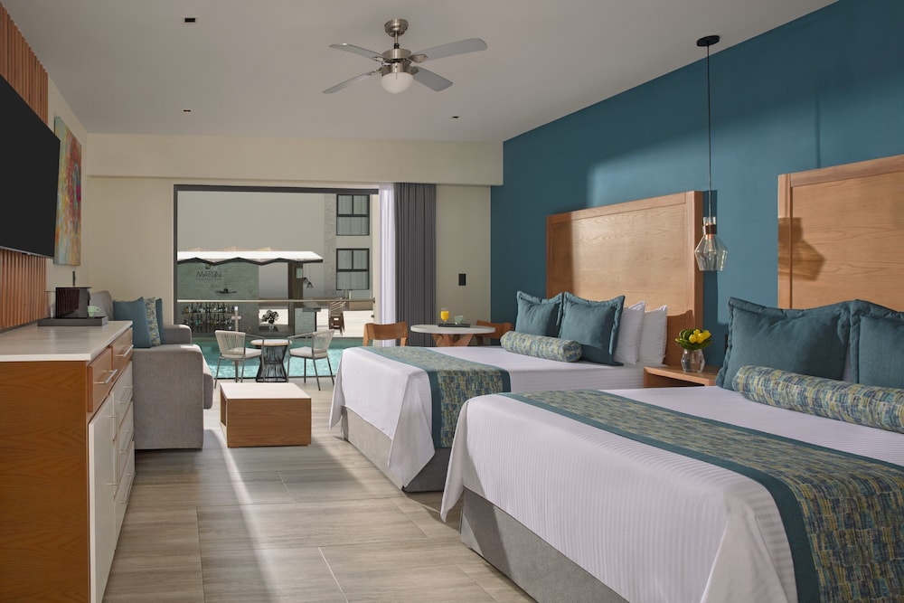 Preferred Club, Junior Suite, 2 Double Beds, Pool View، Dreams Cozumel Cape Resort & Spa 3/5