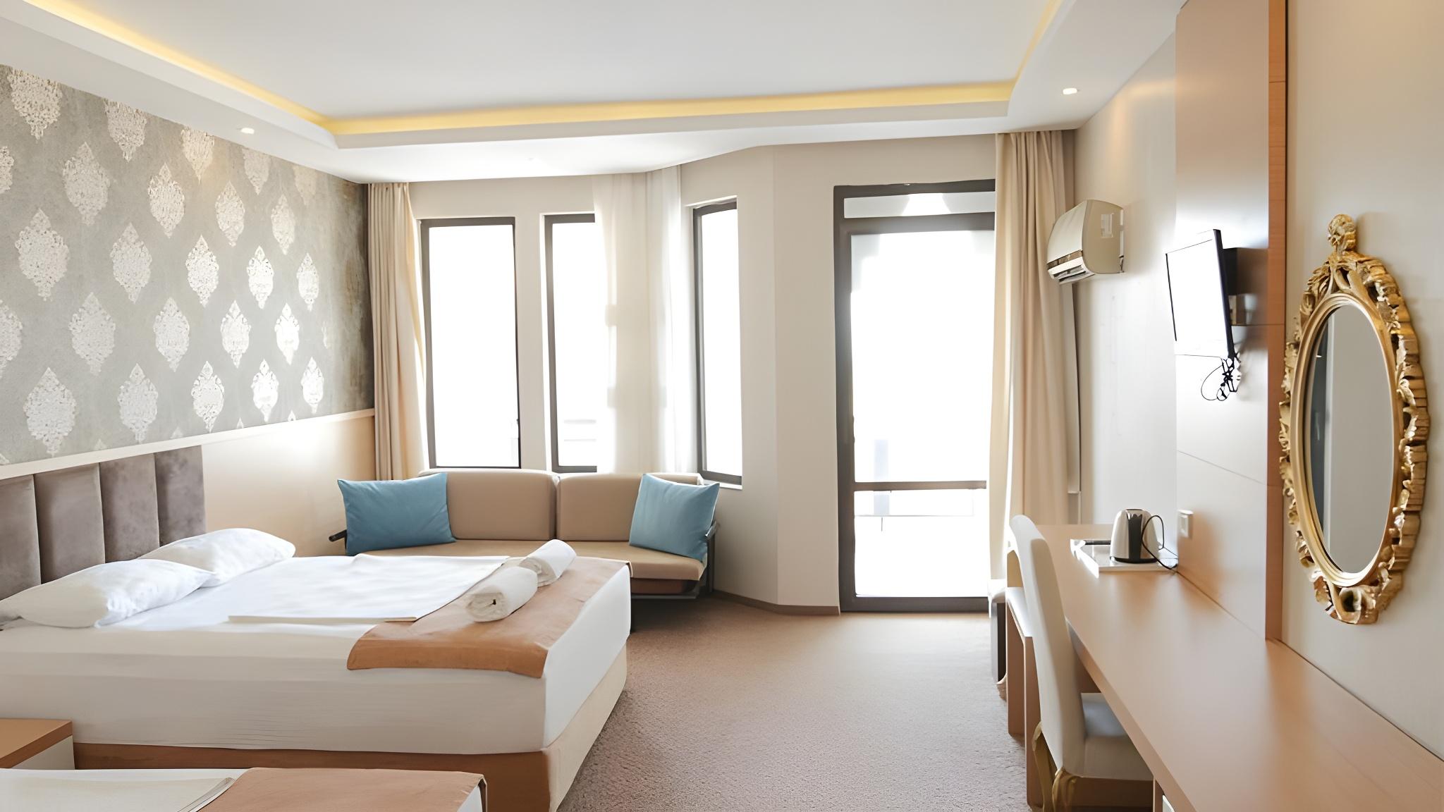 غرفة قياسية مفردة بسرير مزدوج، Start Otel 10/11