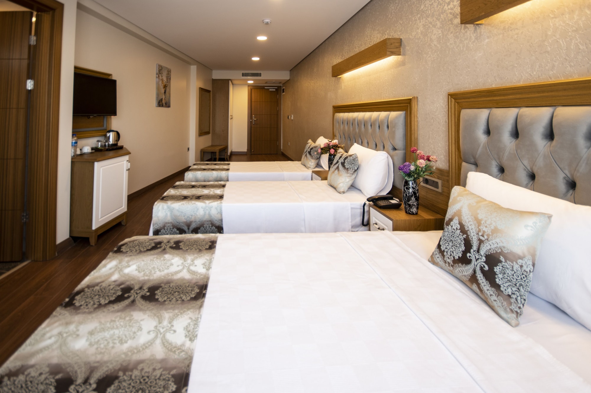 غرفة عائلية بسريرين منفصلين مع أريكة، Eliza Hotel 5/10