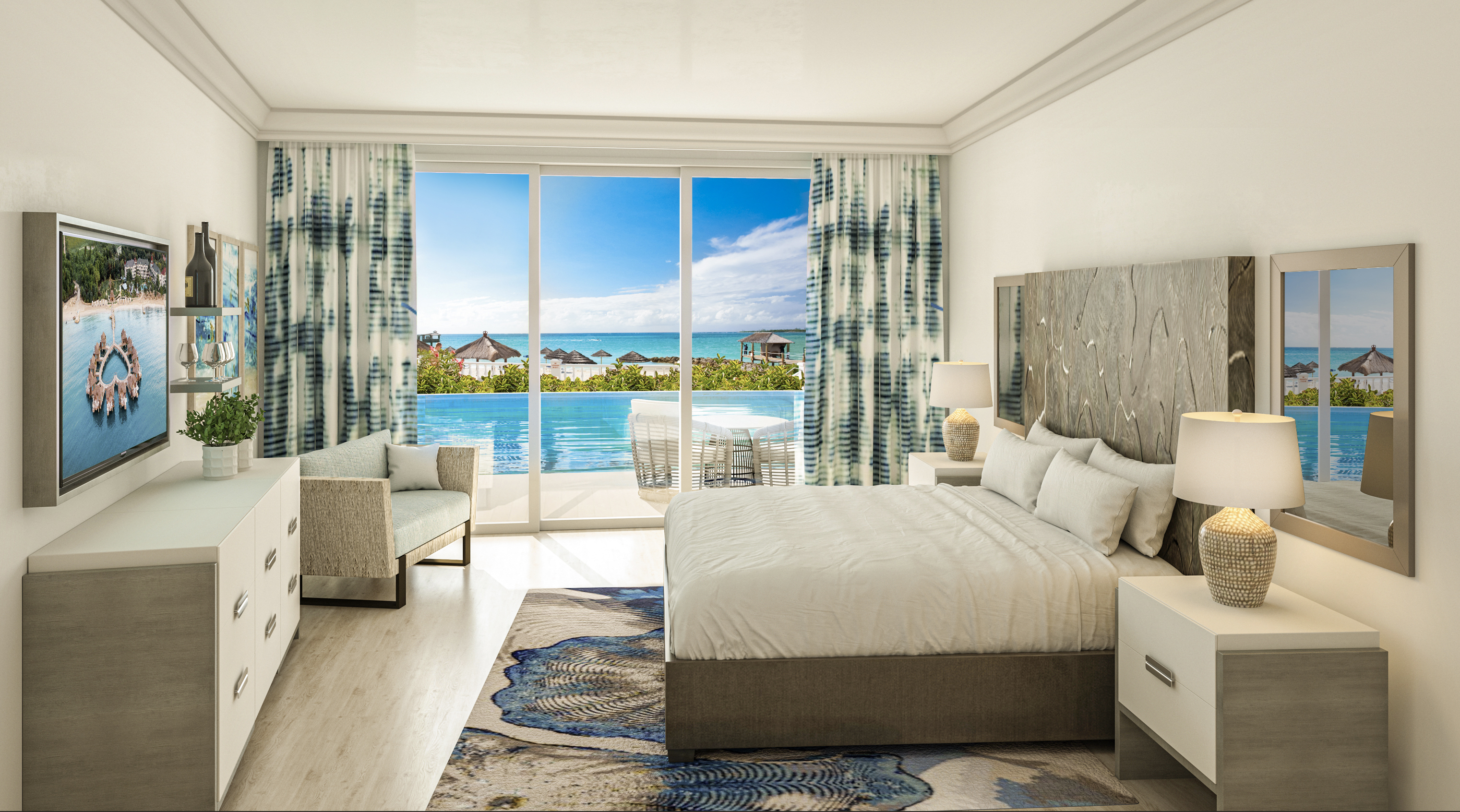 Swim Up, East Bay, Suite, Beach Front, Butler