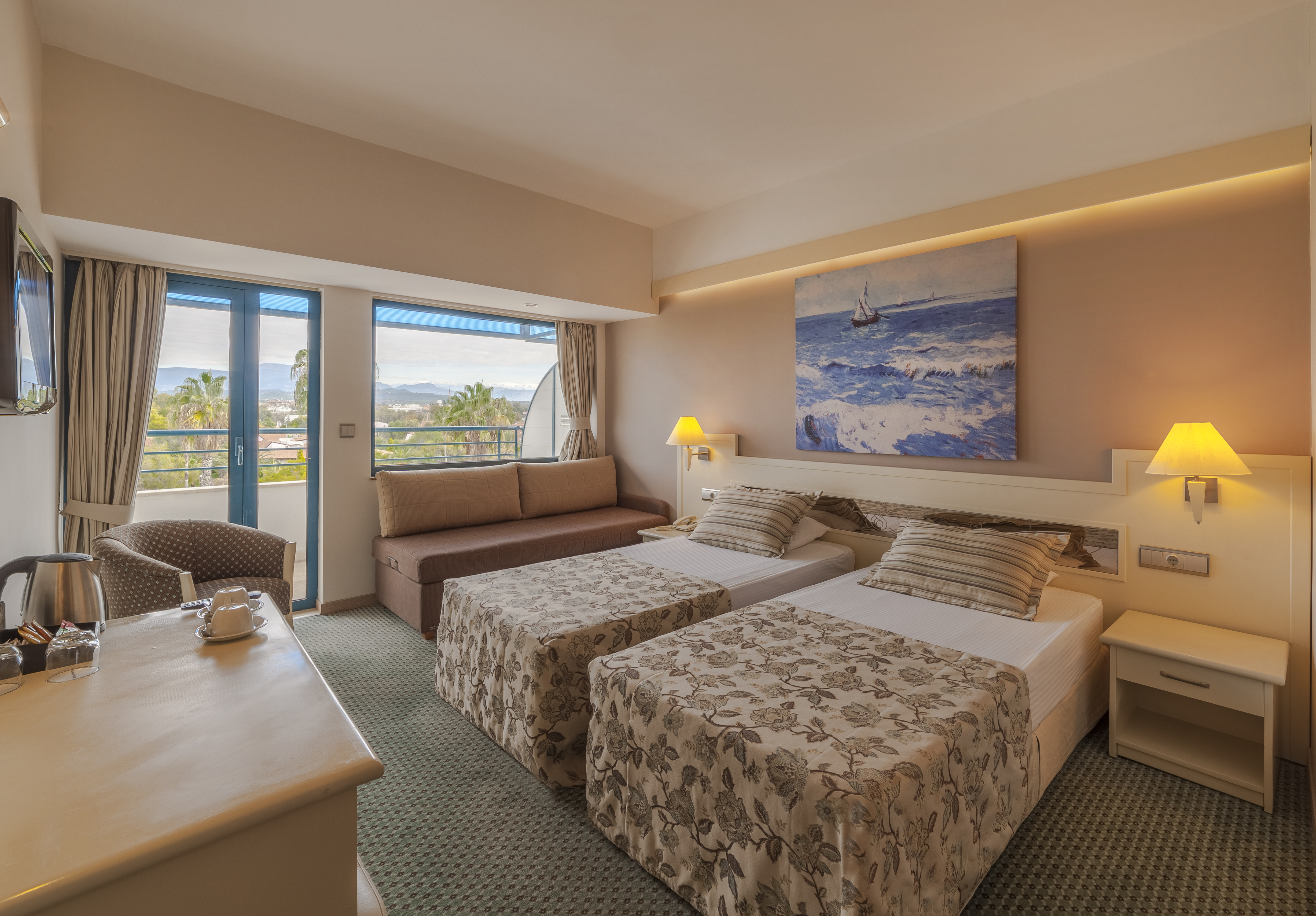 Room, Double Bed, Land View
