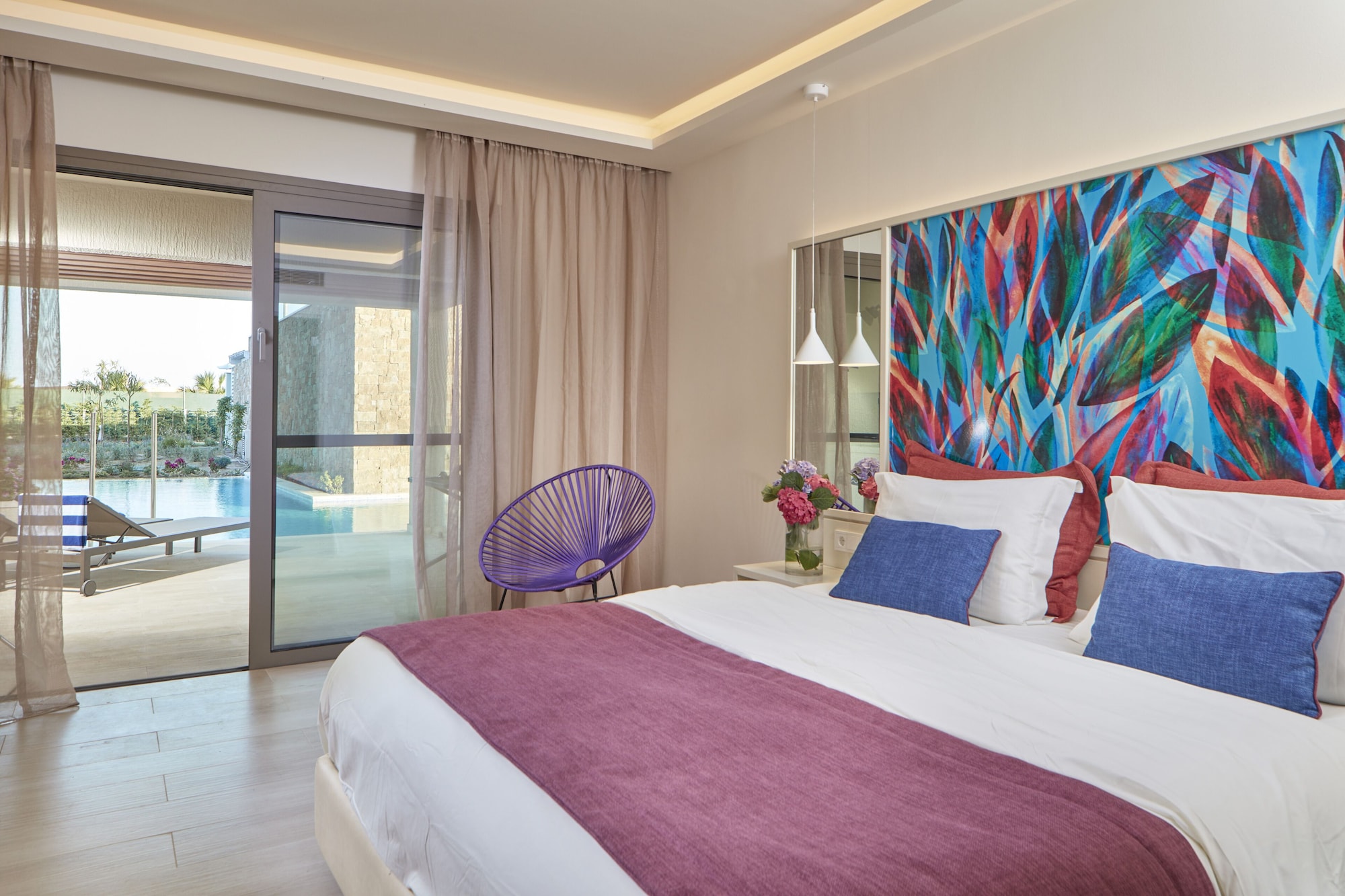 Swim Up, Premium, Double Bed, Inland View, Sofa