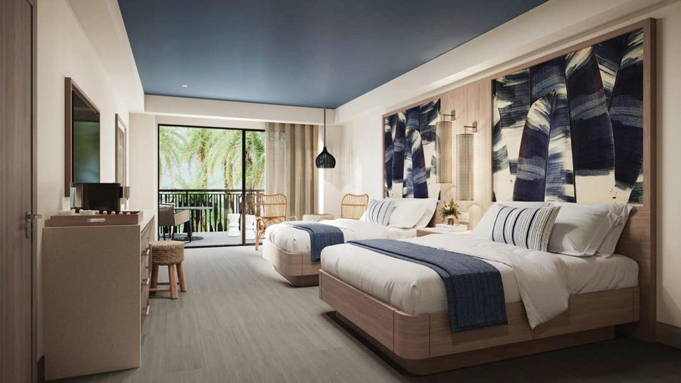 Swim Up, Junior Suite, Family, 2 Queen Beds