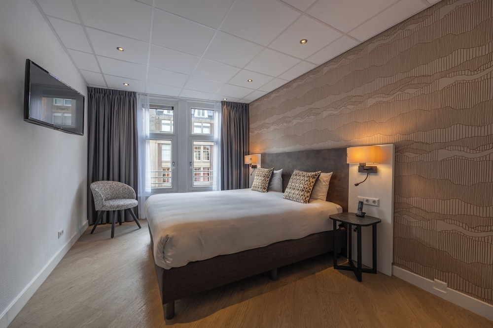 غرفة كومفورت بسريرين منفصلين بإطلالة على المدينة، Hotel Amsterdam - De Roode Leeuw 2/3