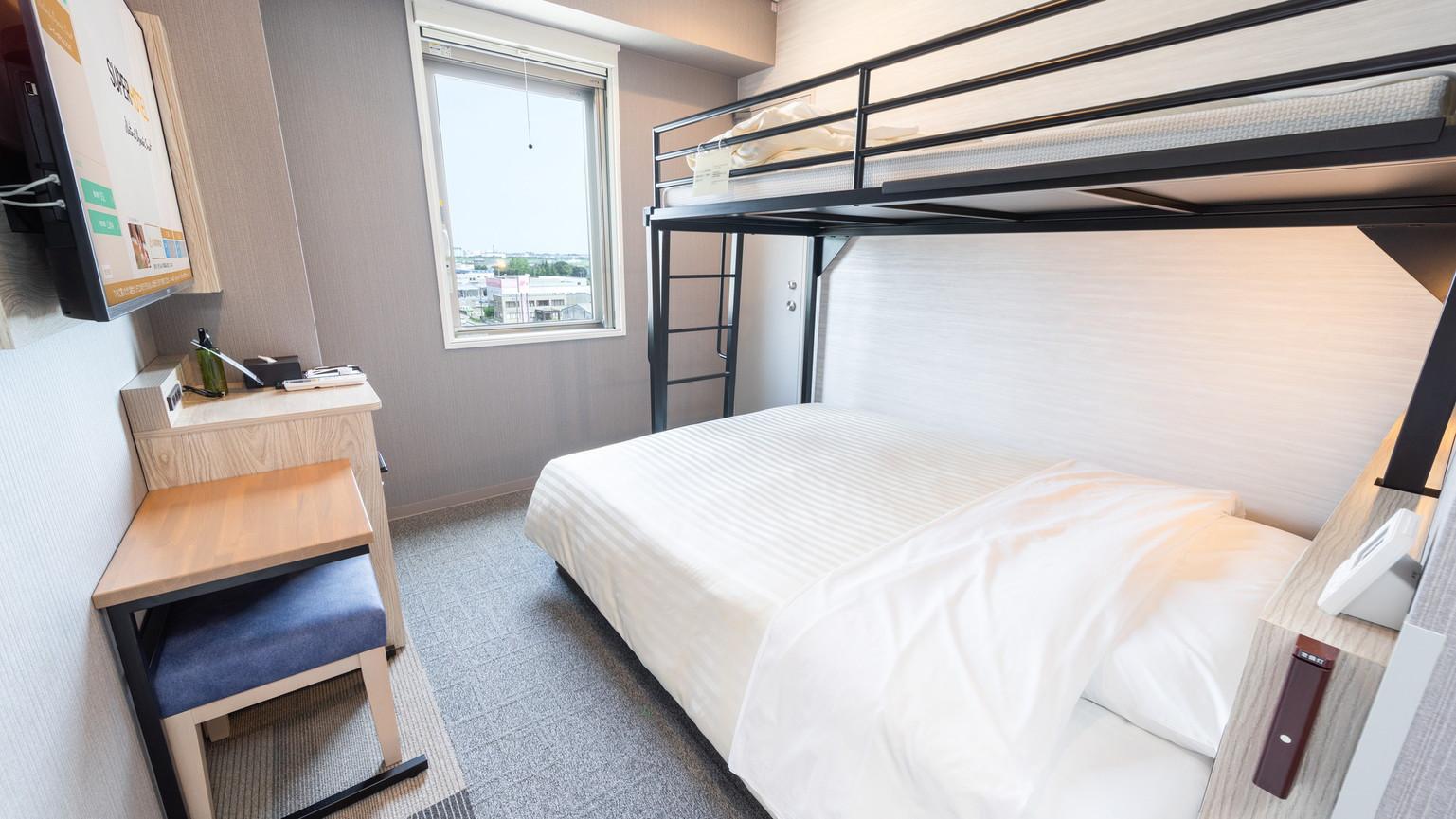 Room, Double or Single Bed, Bunk Bed