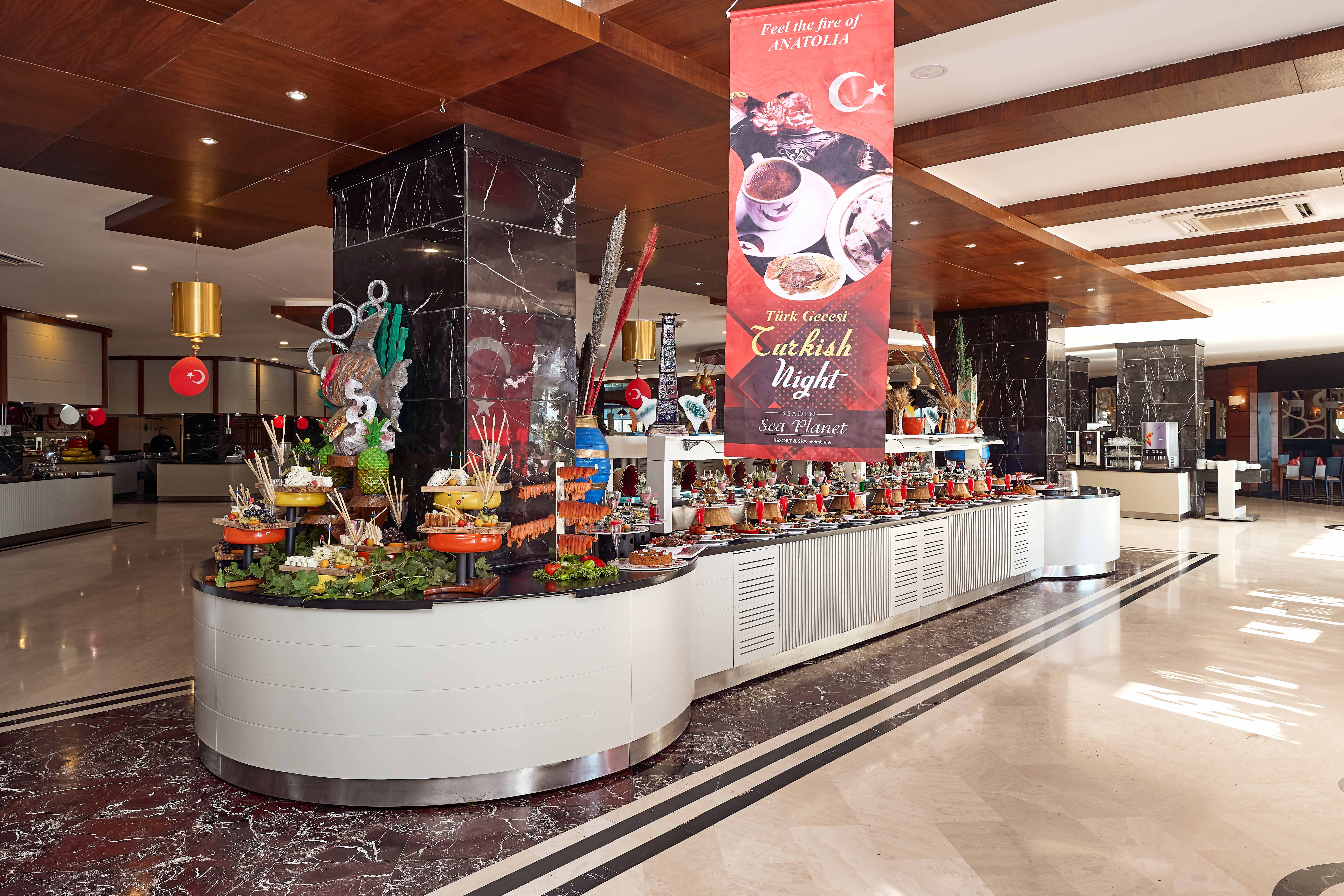 Lobby at Seaden Sea Planet Resort and Spa, KIZILOT