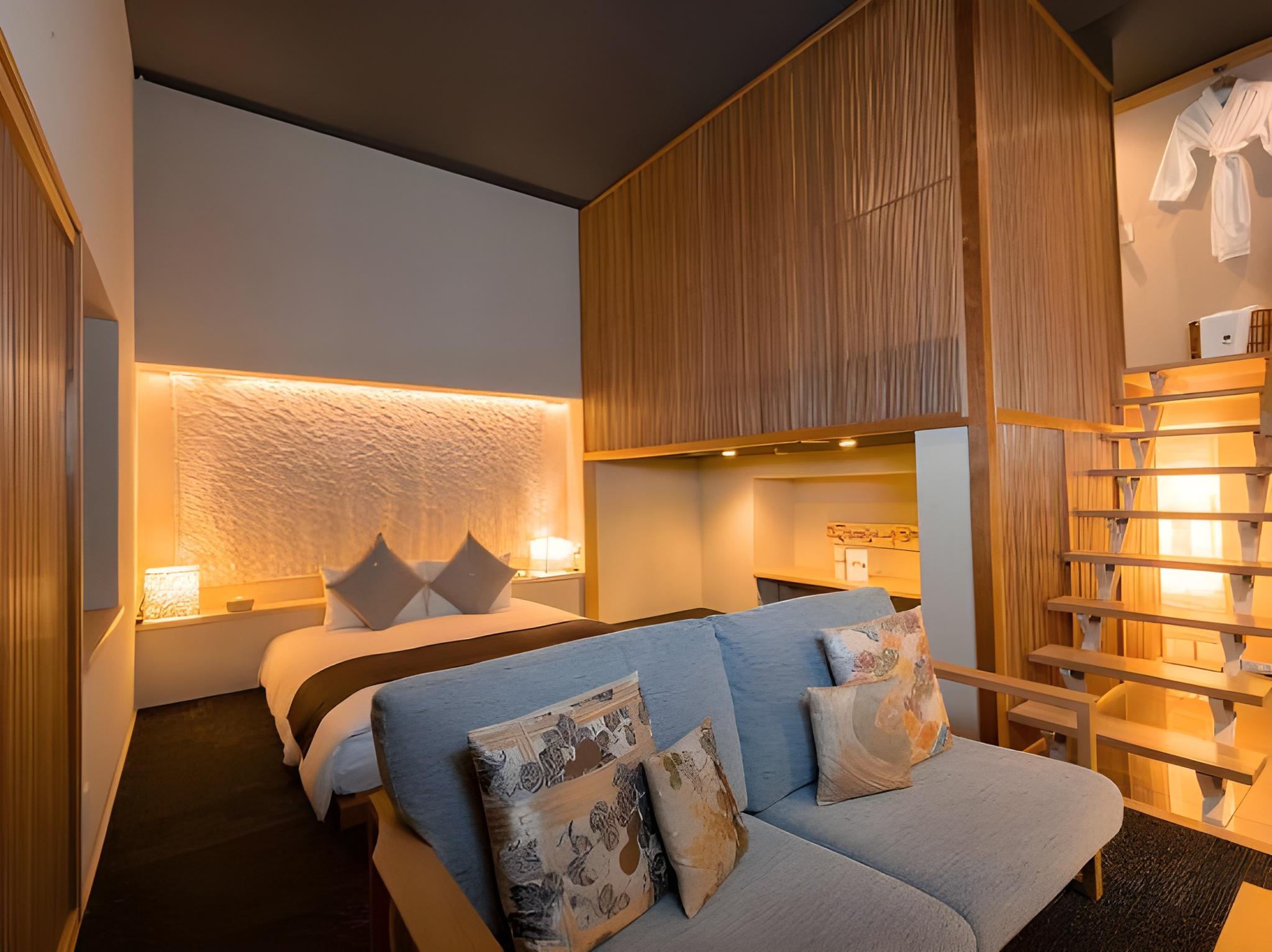 Japanese, Zen, Double Bed
