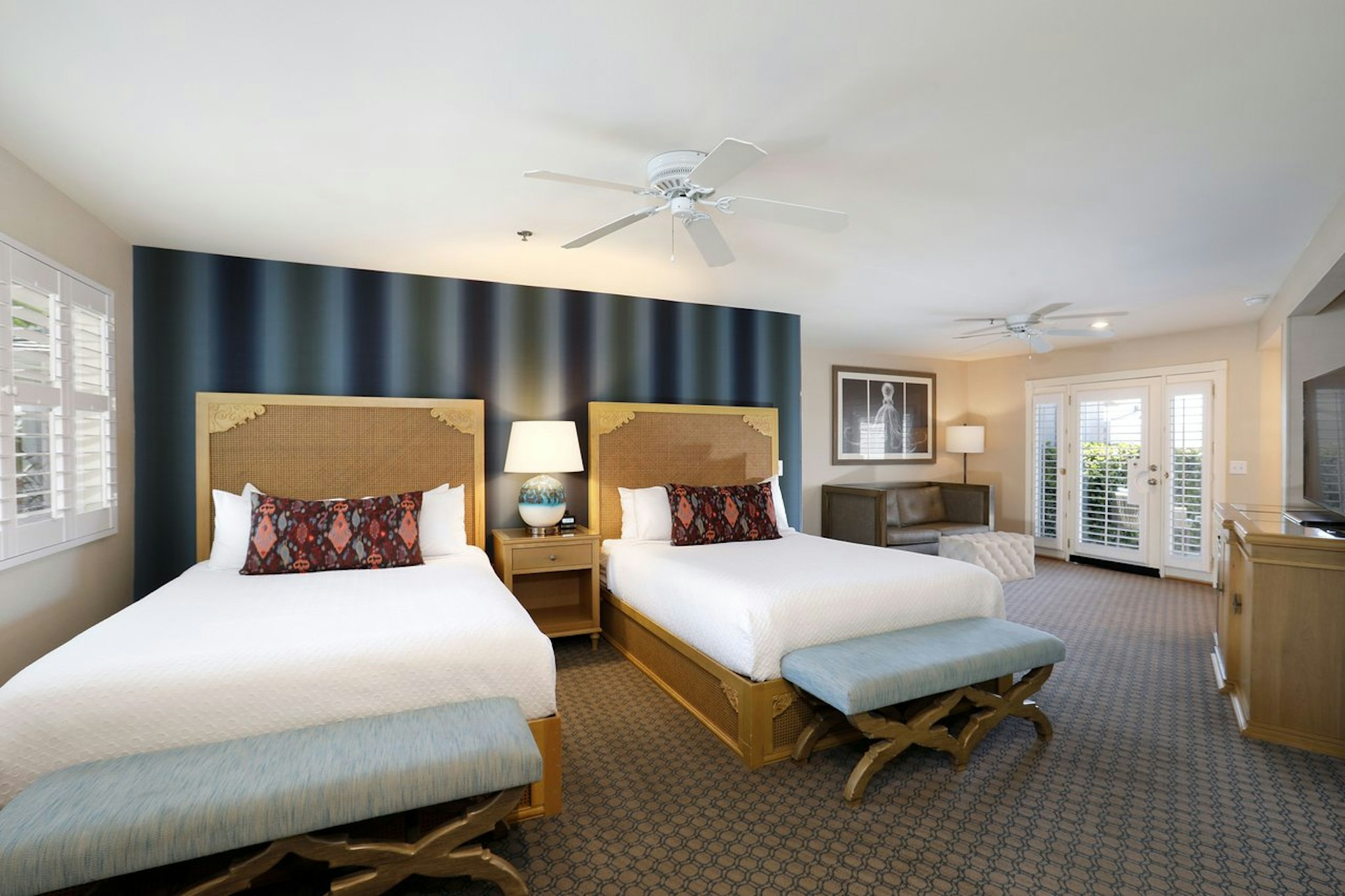 Room, 2 Queen Beds, Partial Ocean View, Patio, Accessible
