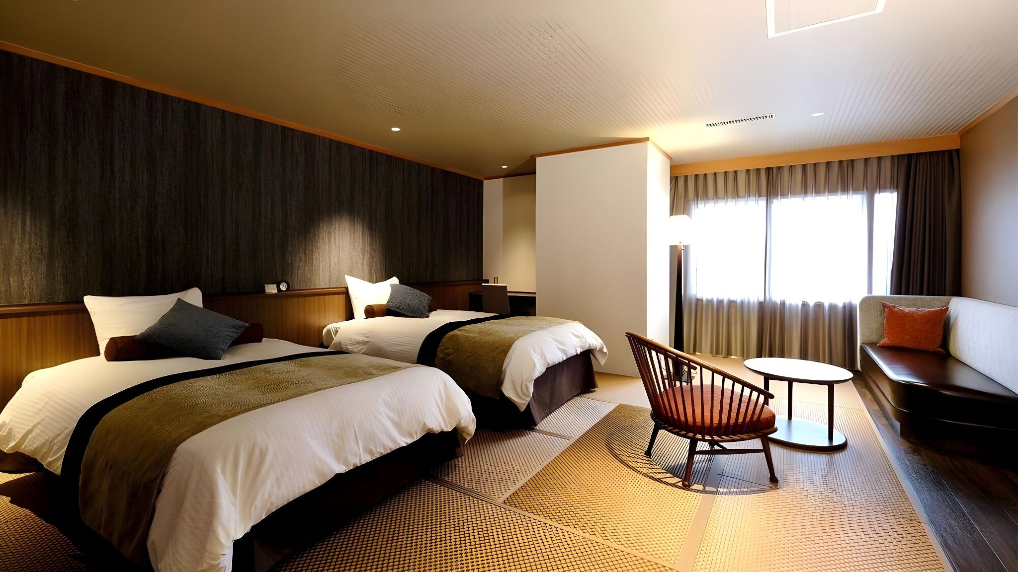 Japanese, Modern, 2 Double Beds, Two Extra Beds, Annex