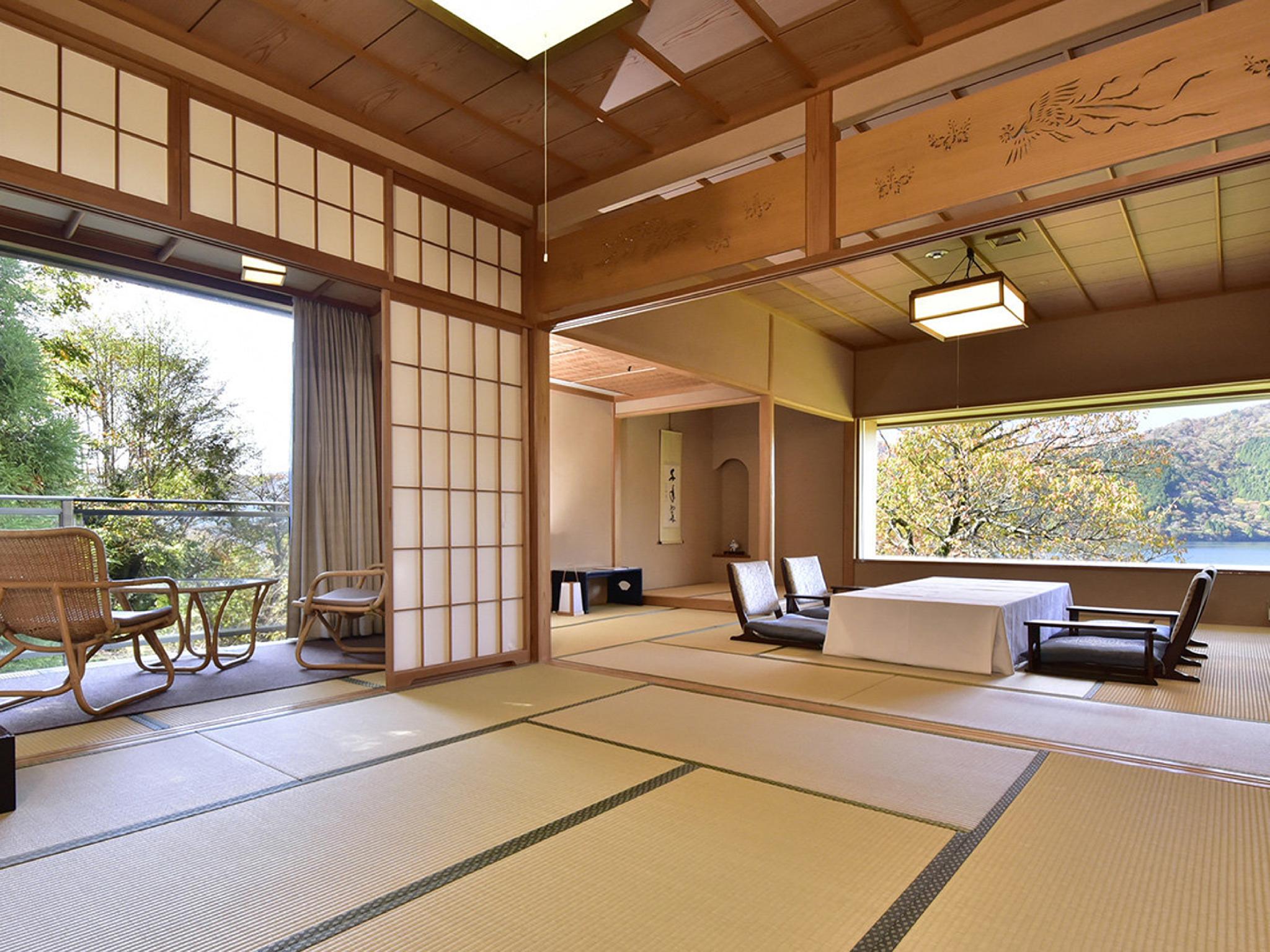 Japanese, 5 Futon Beds, Hot Spring Bath