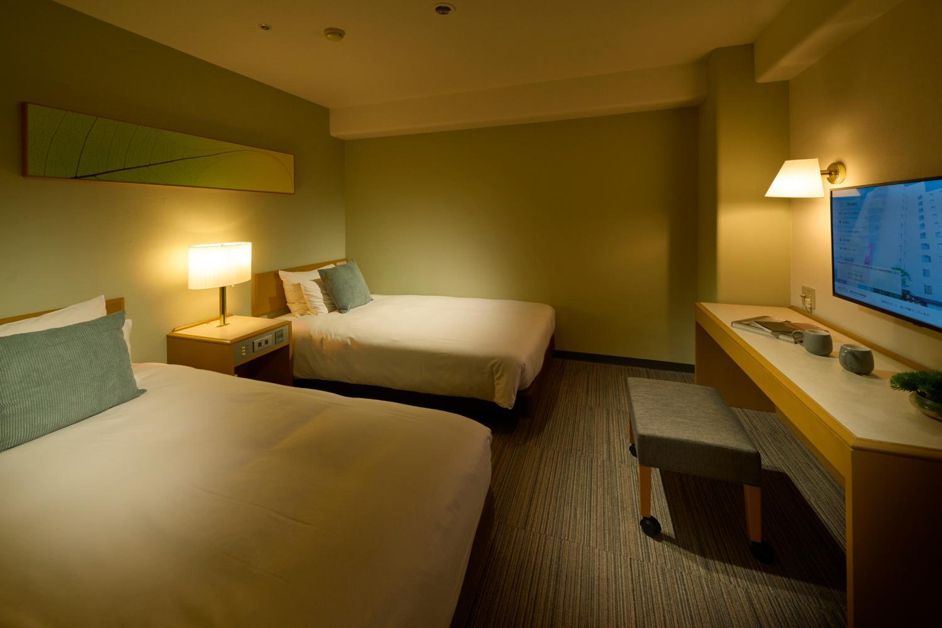 غرفة بسريرين منفصلين للمدخنين، Hotel Resol Machida 6/8
