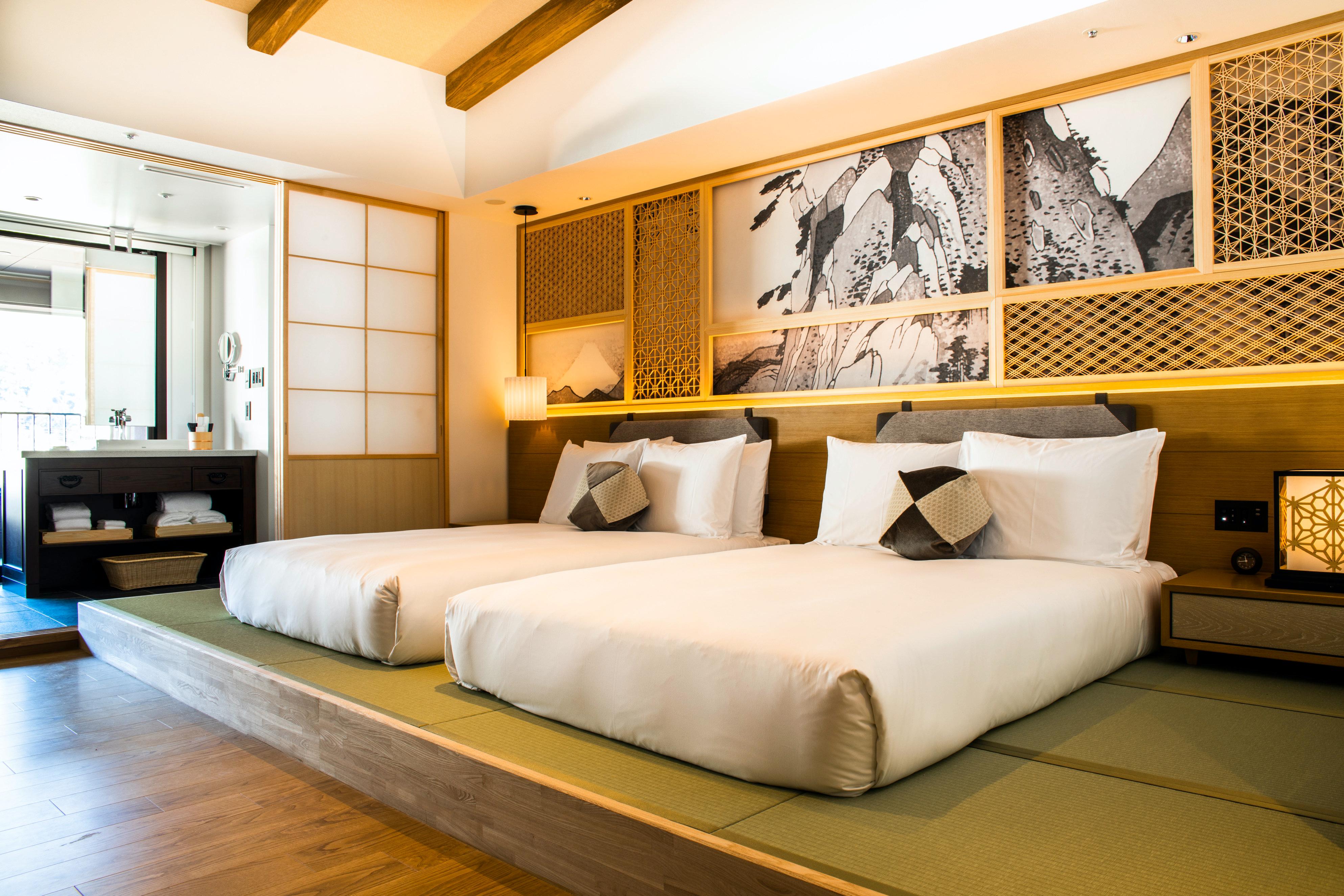 Suite, 2 Double Beds, River View, Private Hot Spring Bath