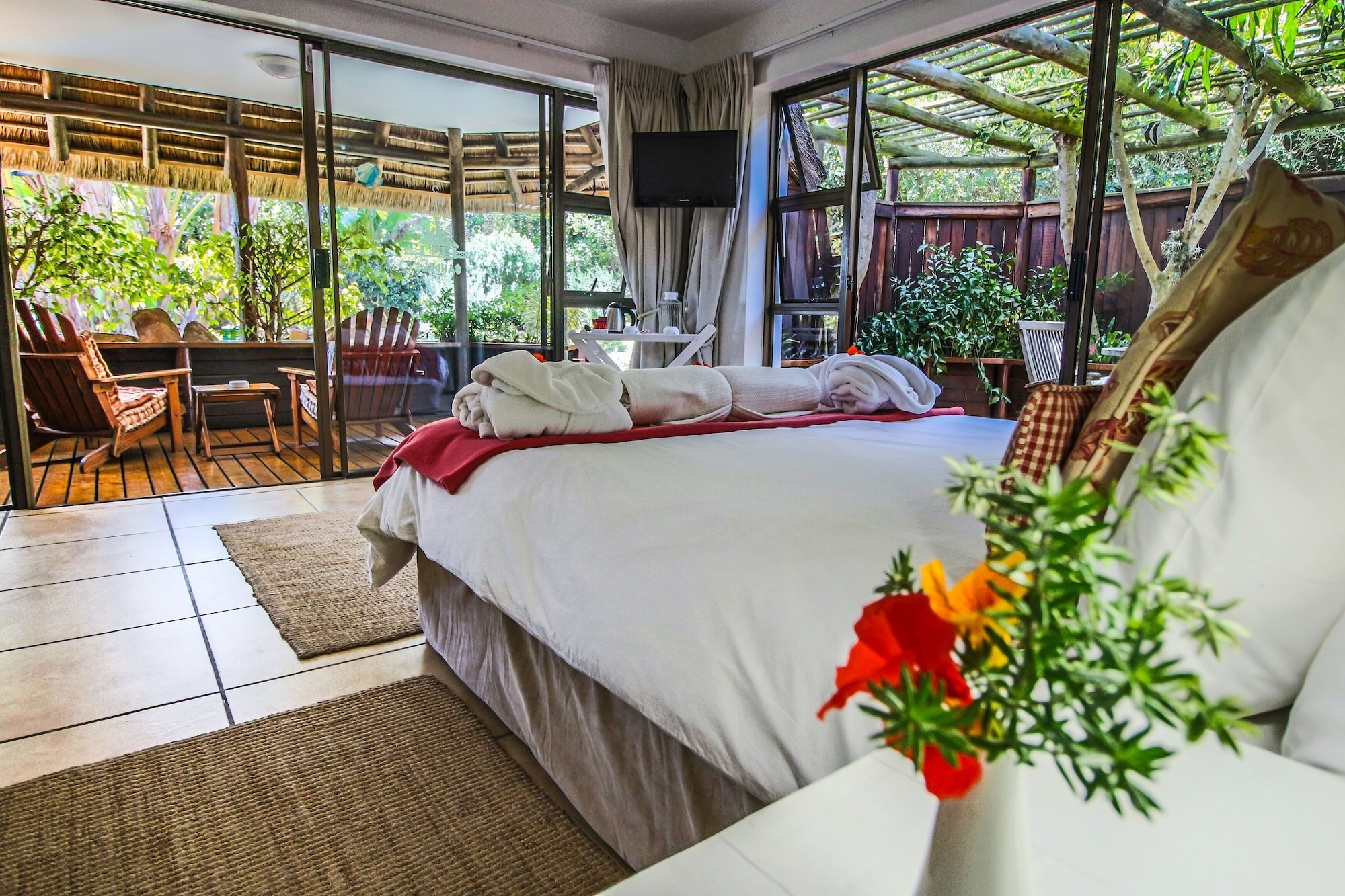 غرفة سوبيريور بسرير مزدوج أو سريرين منفصلين بإطلالة على الحديقة، Sandals Guest House 6/10