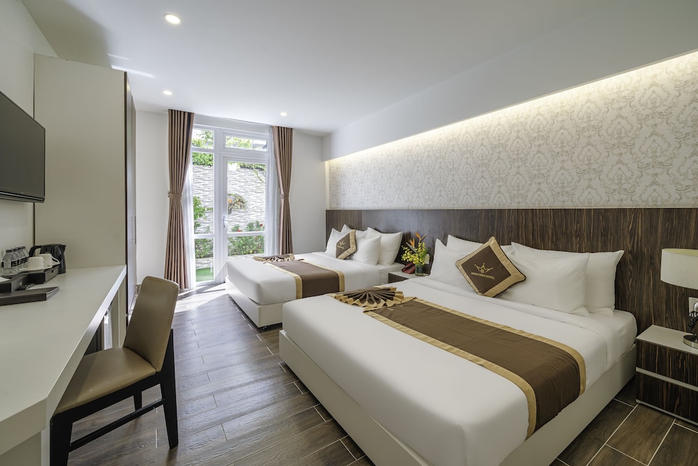 غرفة عائلية بسريرين كوين، Minh Chien Hotel 3/9