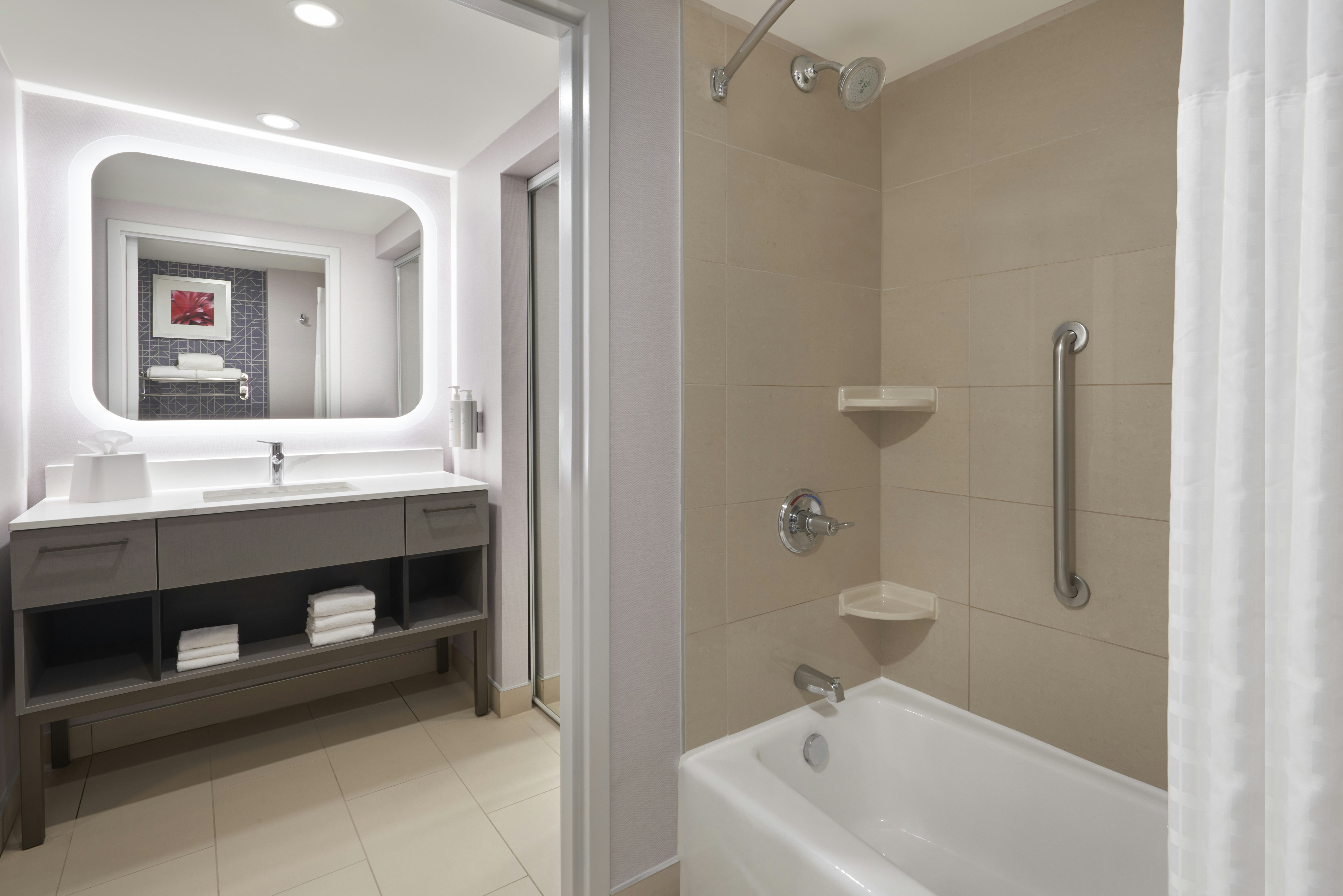1 Bedroom, Suite, King Bed, Homewood Suites by Hilton Toronto Vaughan 2/3