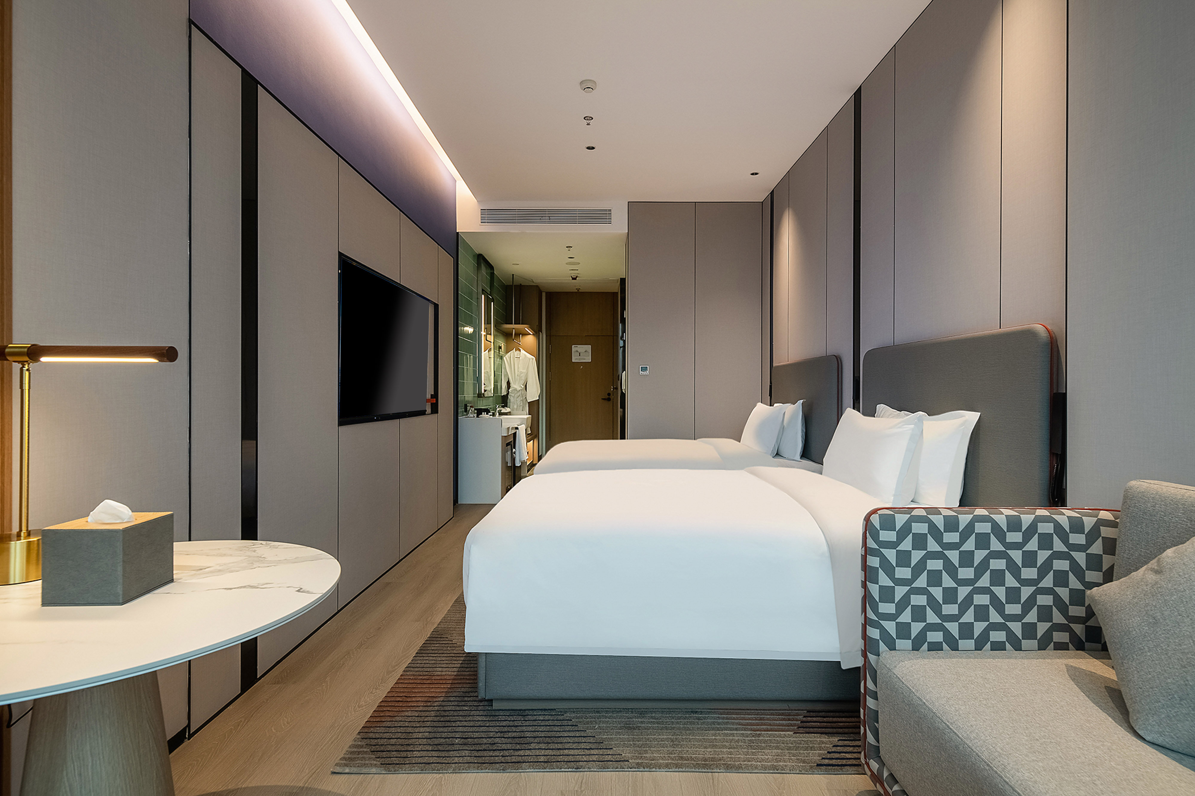 غرفة قياسية بسريرين مزدوجين، Holiday Inn Express Chongqing Nanbin Road 2/7