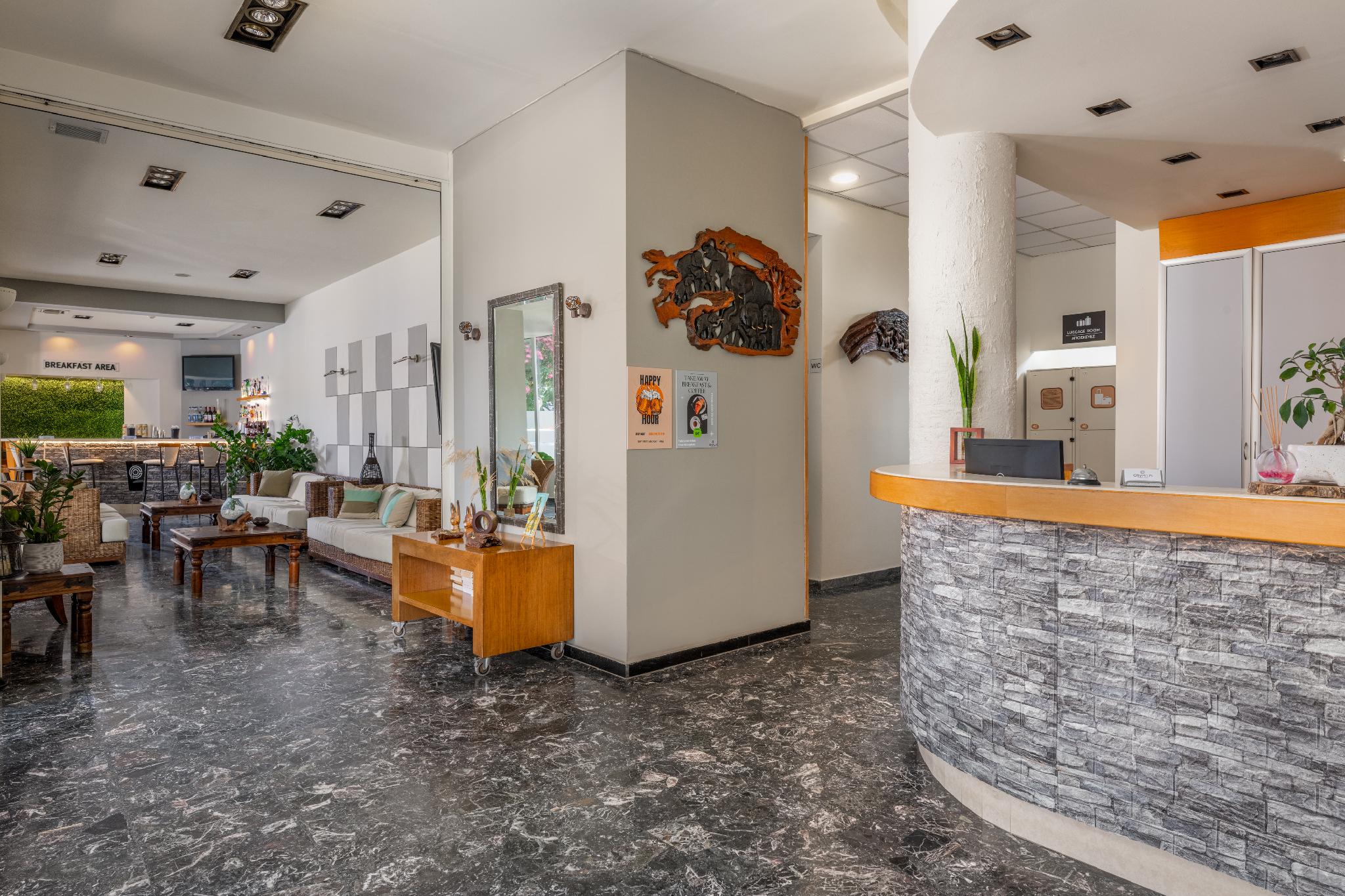 Lobby at City Plus Rhodes Hotel, RHODES