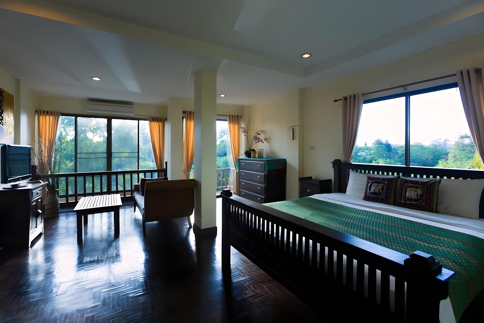 جناح عائلي بثلاثة أسرّة بغرفتي نوم، Villa San Pee-Seua 4/4
