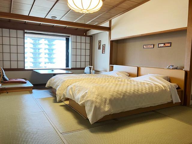 Japanese, Twin Beds, Riverside, Outdoor Bath