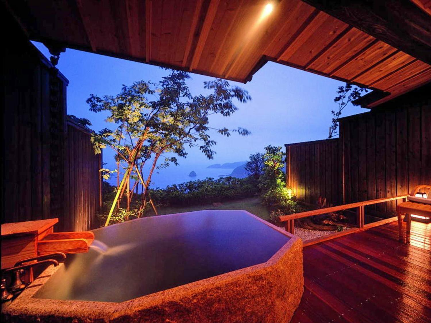 Japanese, Stone, Bathtub