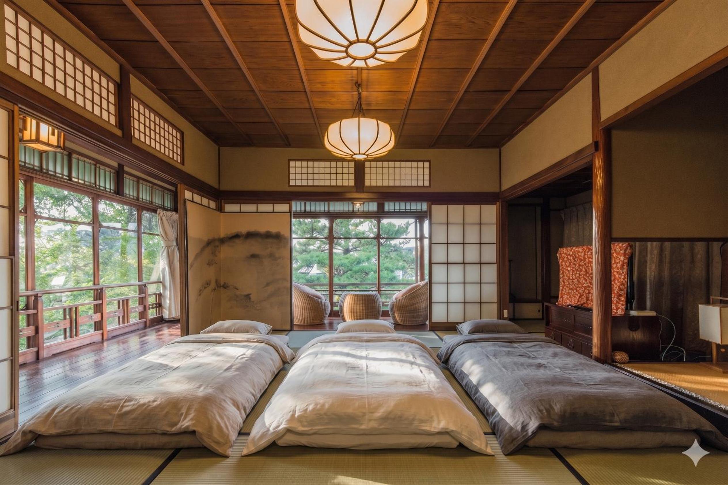 Japanese, Junior Suite, 2 Futon Beds, Outdoor Bath, Balcony
