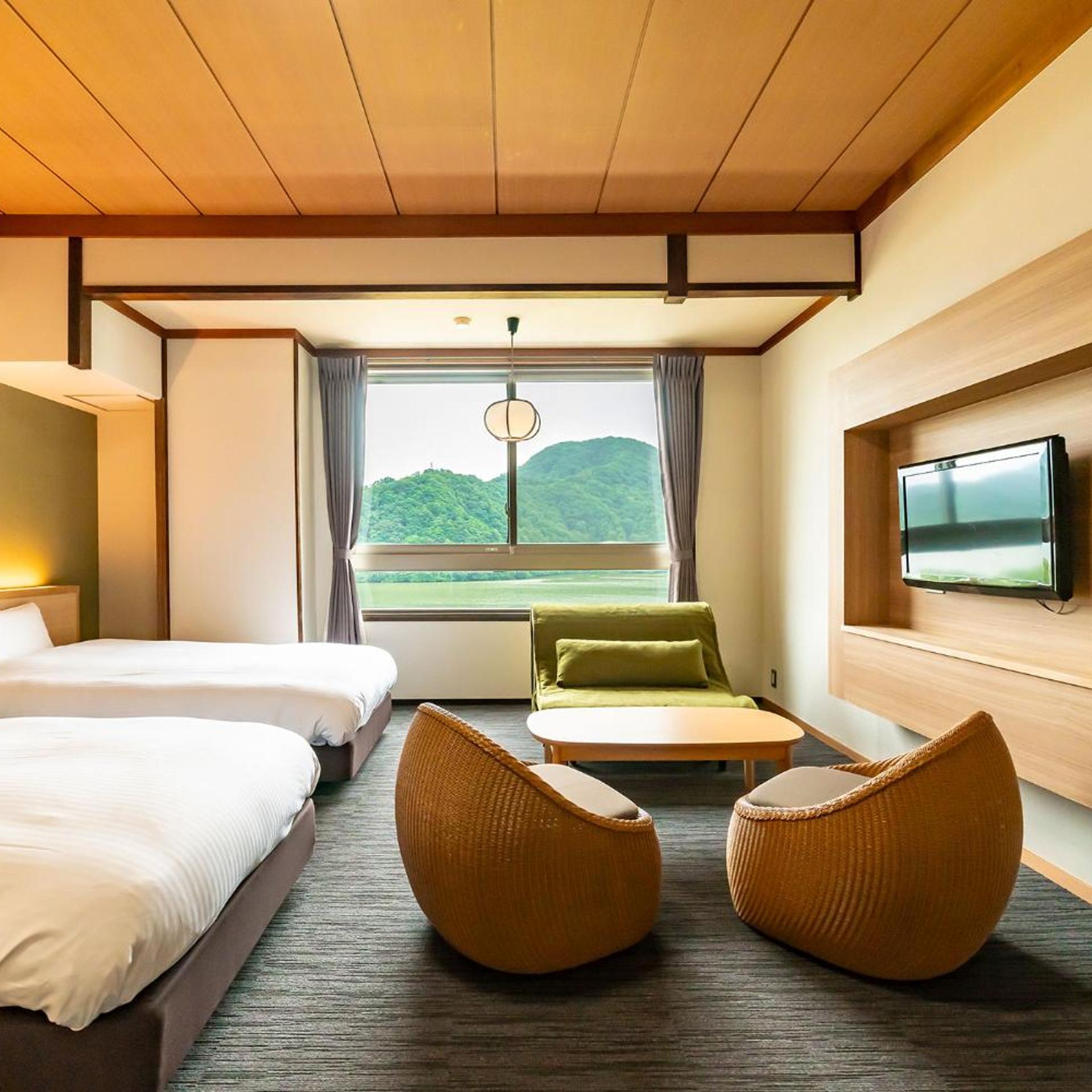 Superior, Twin Beds, Riverside، Oedo Onsen Monogatari Kinosaki Onsen Kinosaki 2/8