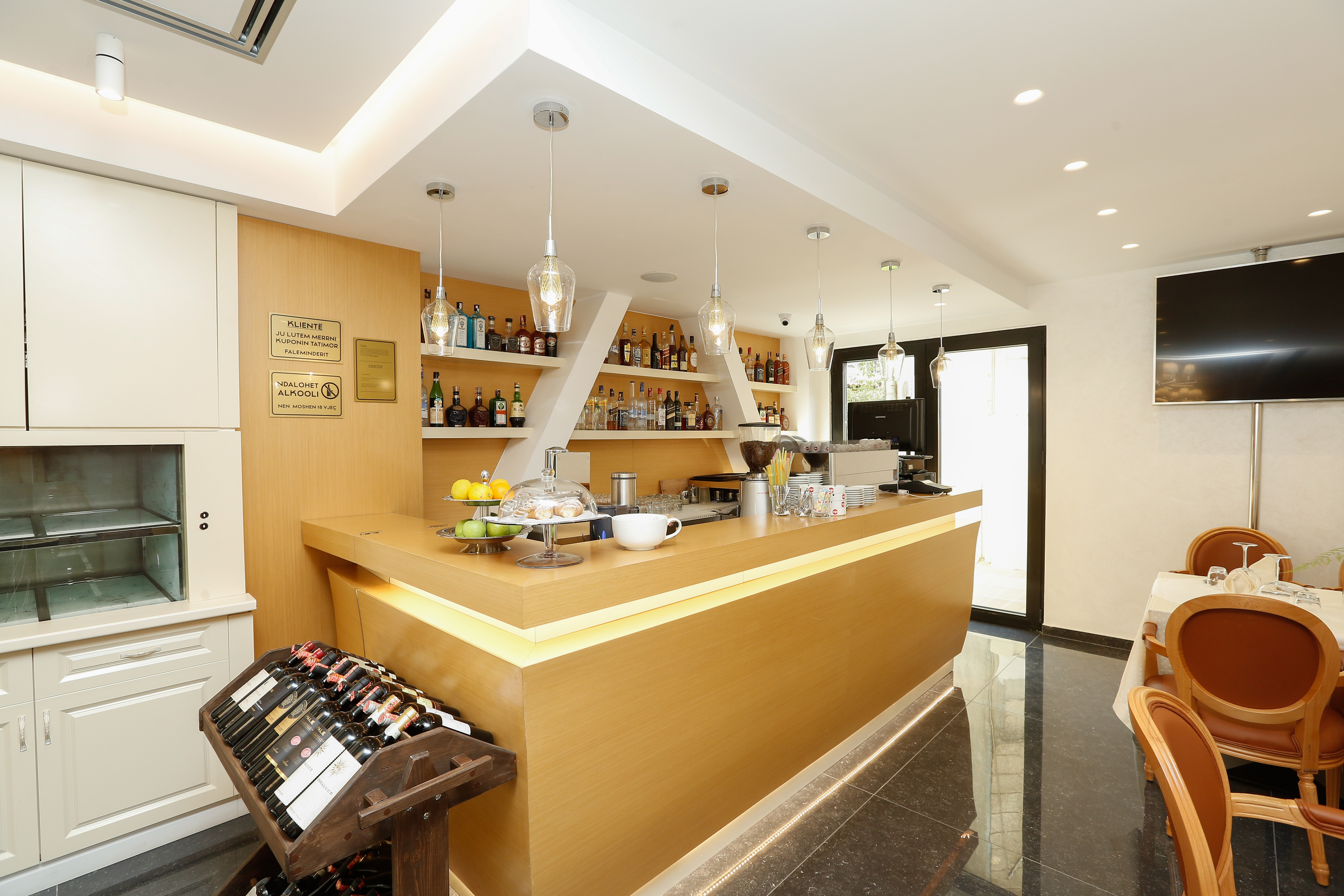 Lobby at Oxford hotel, TIRANA