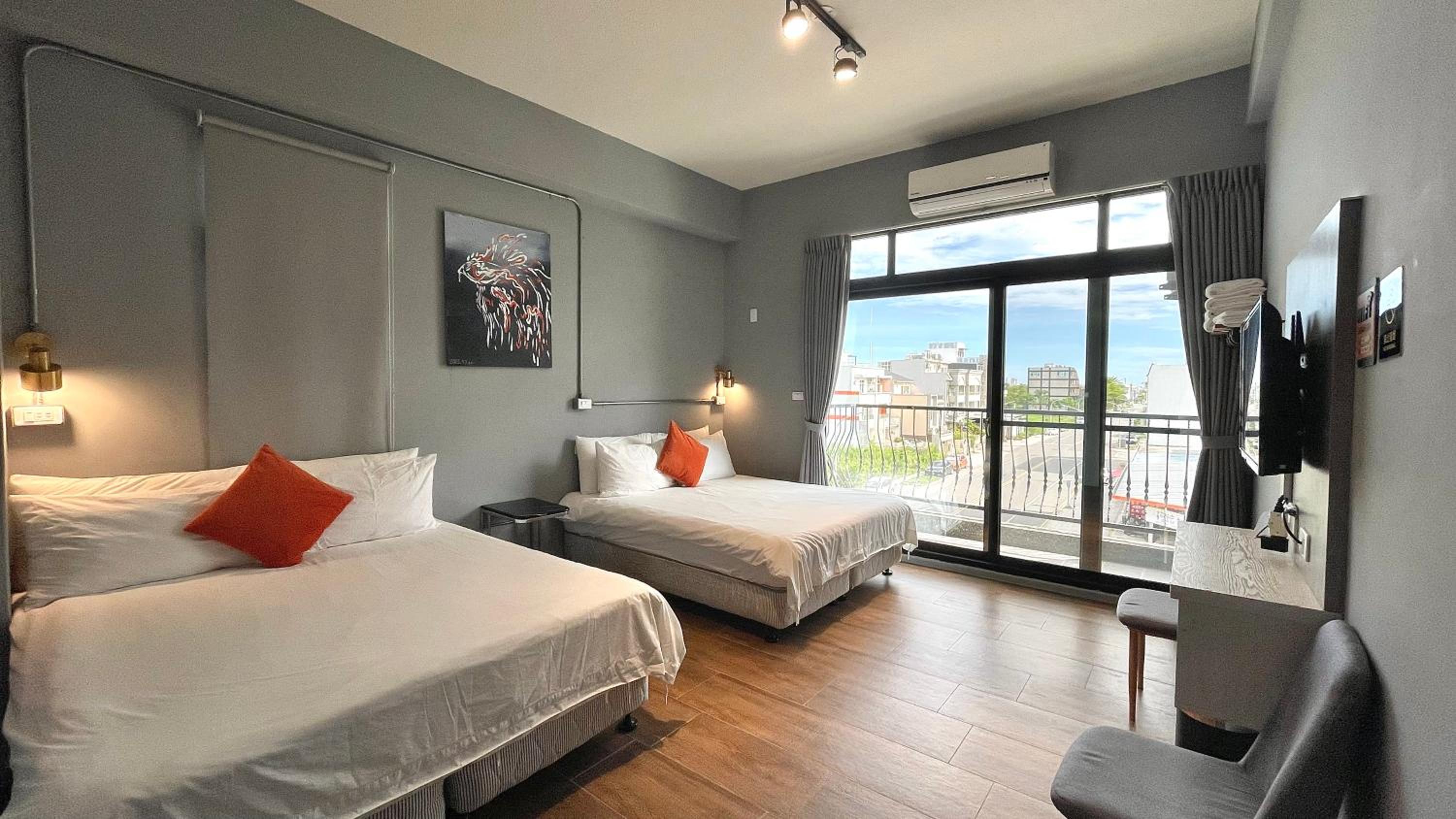 Room, Quadruple, 2 Double Beds, Balcony