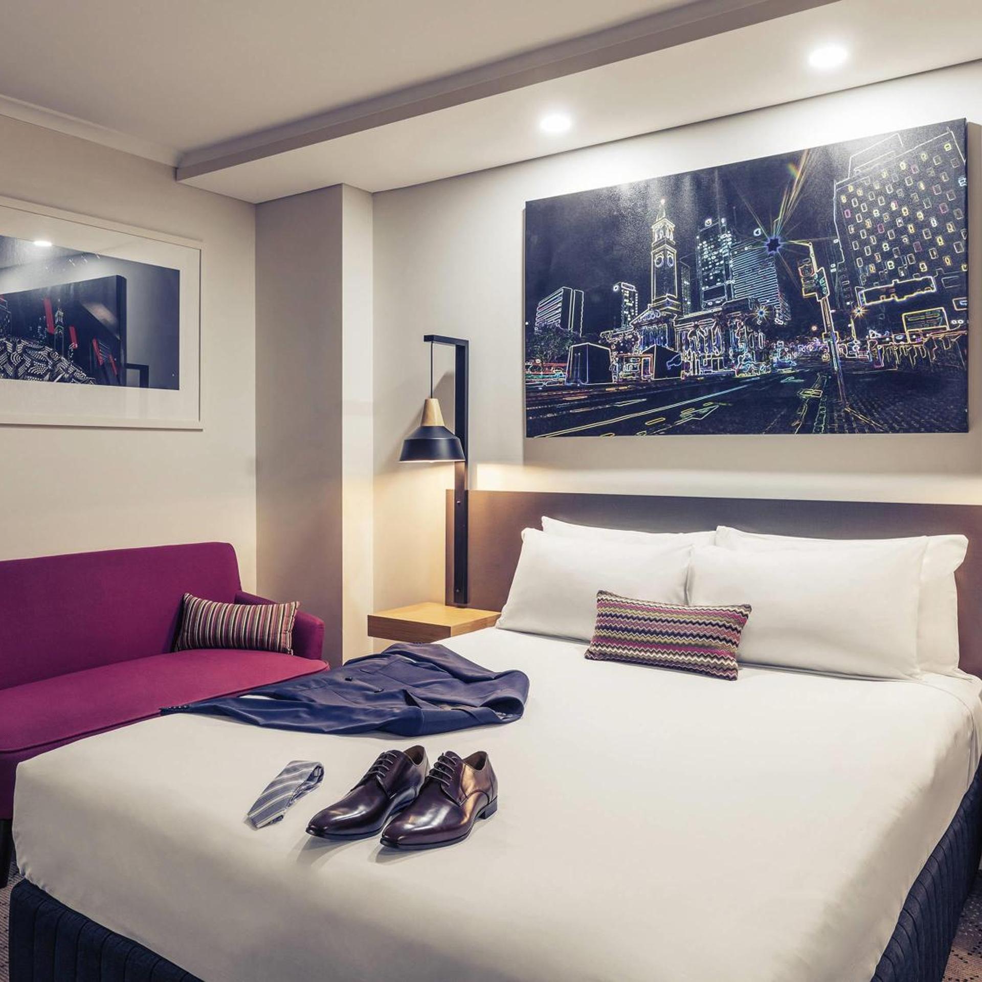 غرفة سوبيريور بسرير كينج وسرير كوين، Mercure Brisbane King George Square 8/10