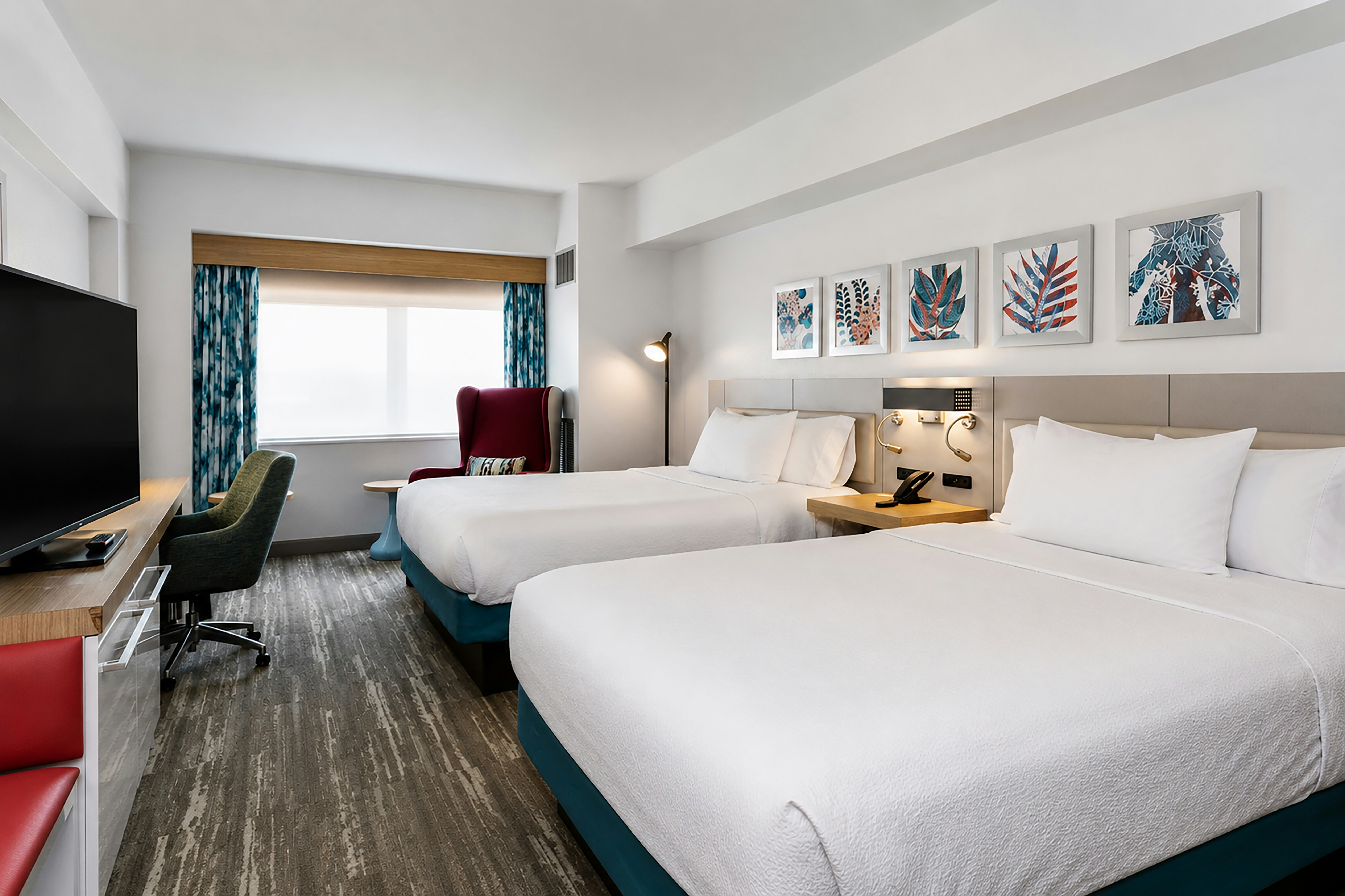 غرفة بسريرين كوين، Hilton Garden Inn Ithaca 2/10