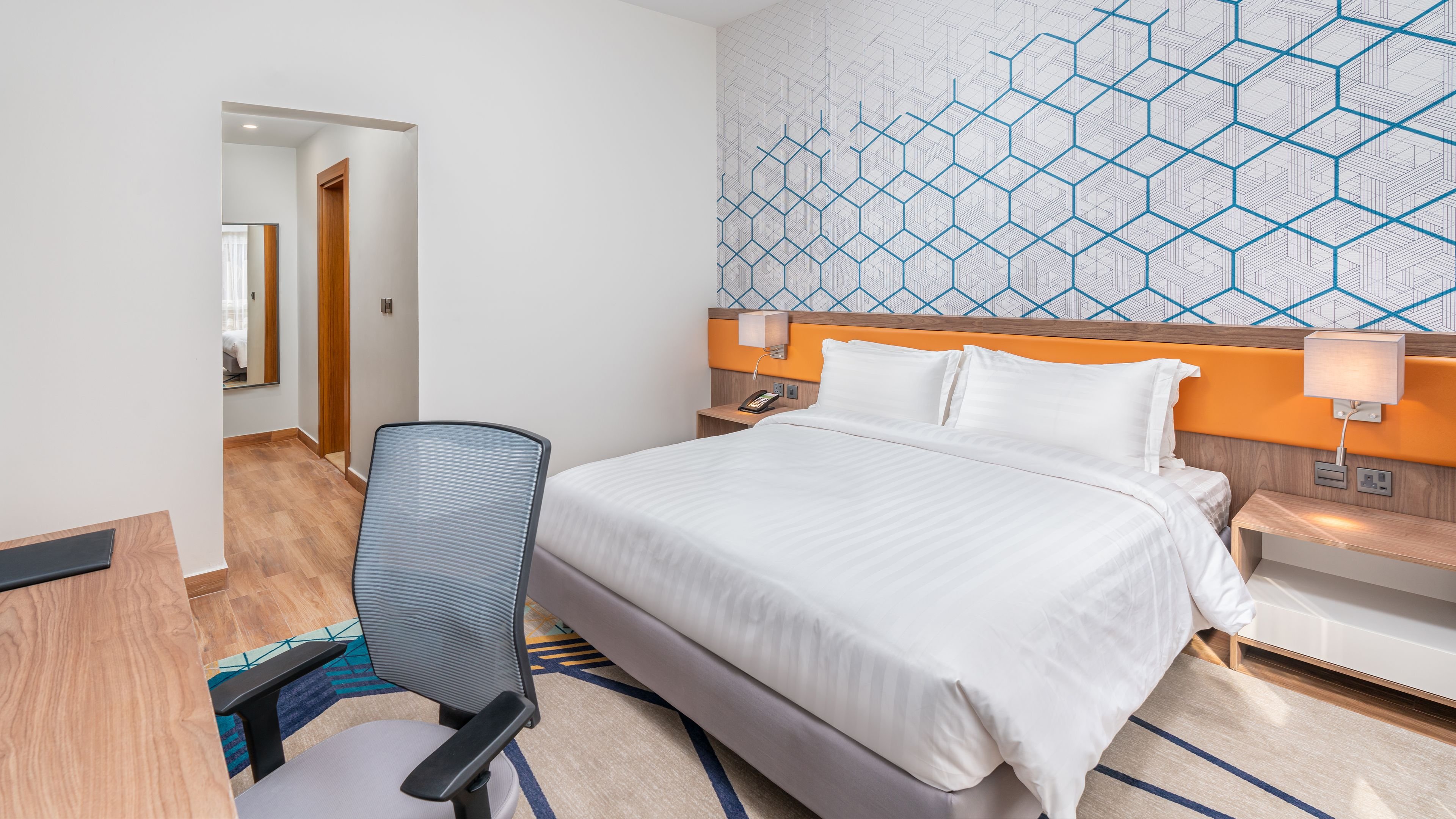 Suite, King Bed, Living and Dining Areas