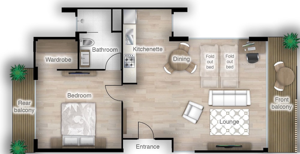 Studio 365 Serviced Apartment 7/69