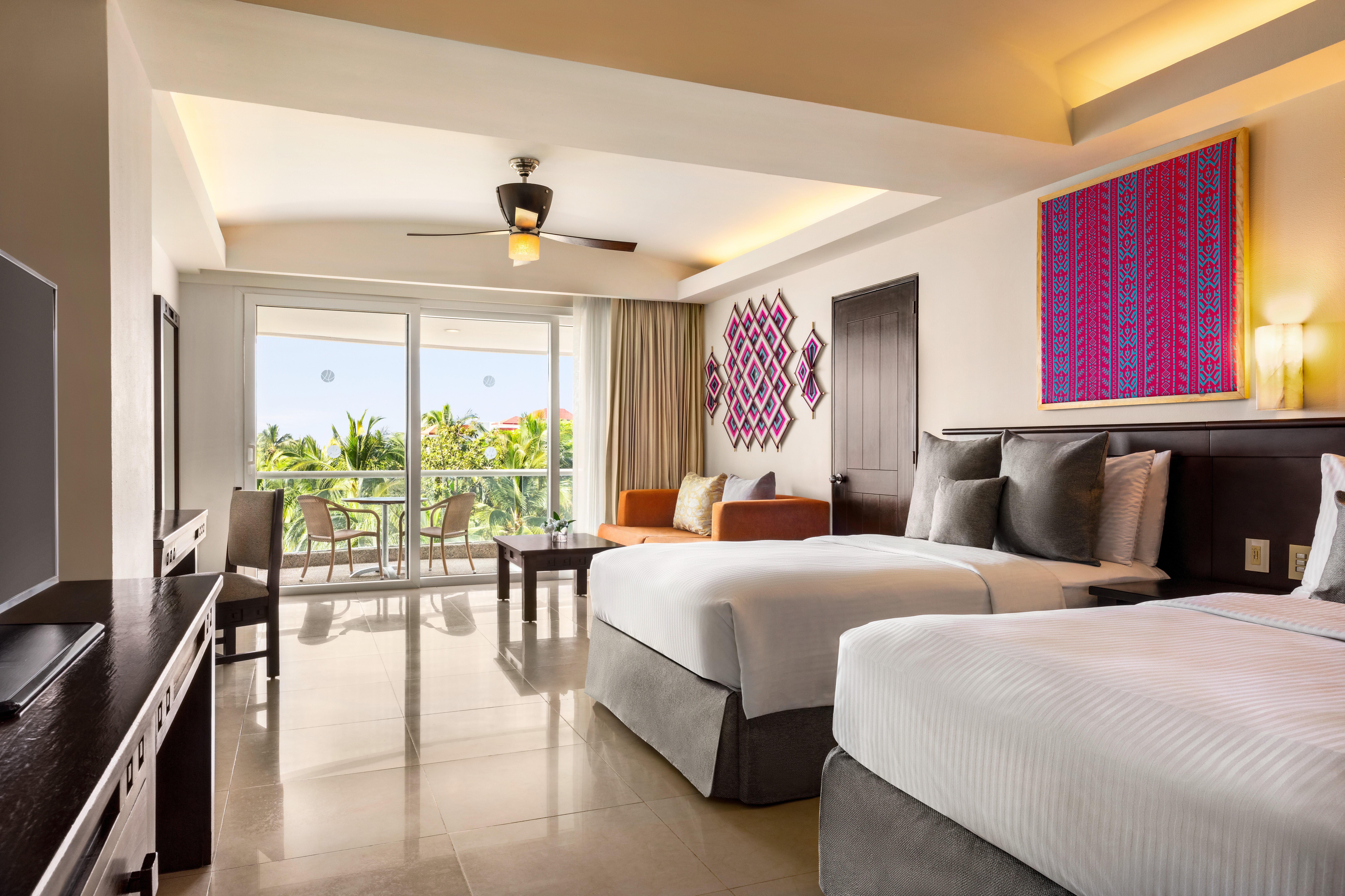 Junior Suite, 2 Double Beds, Tropical View