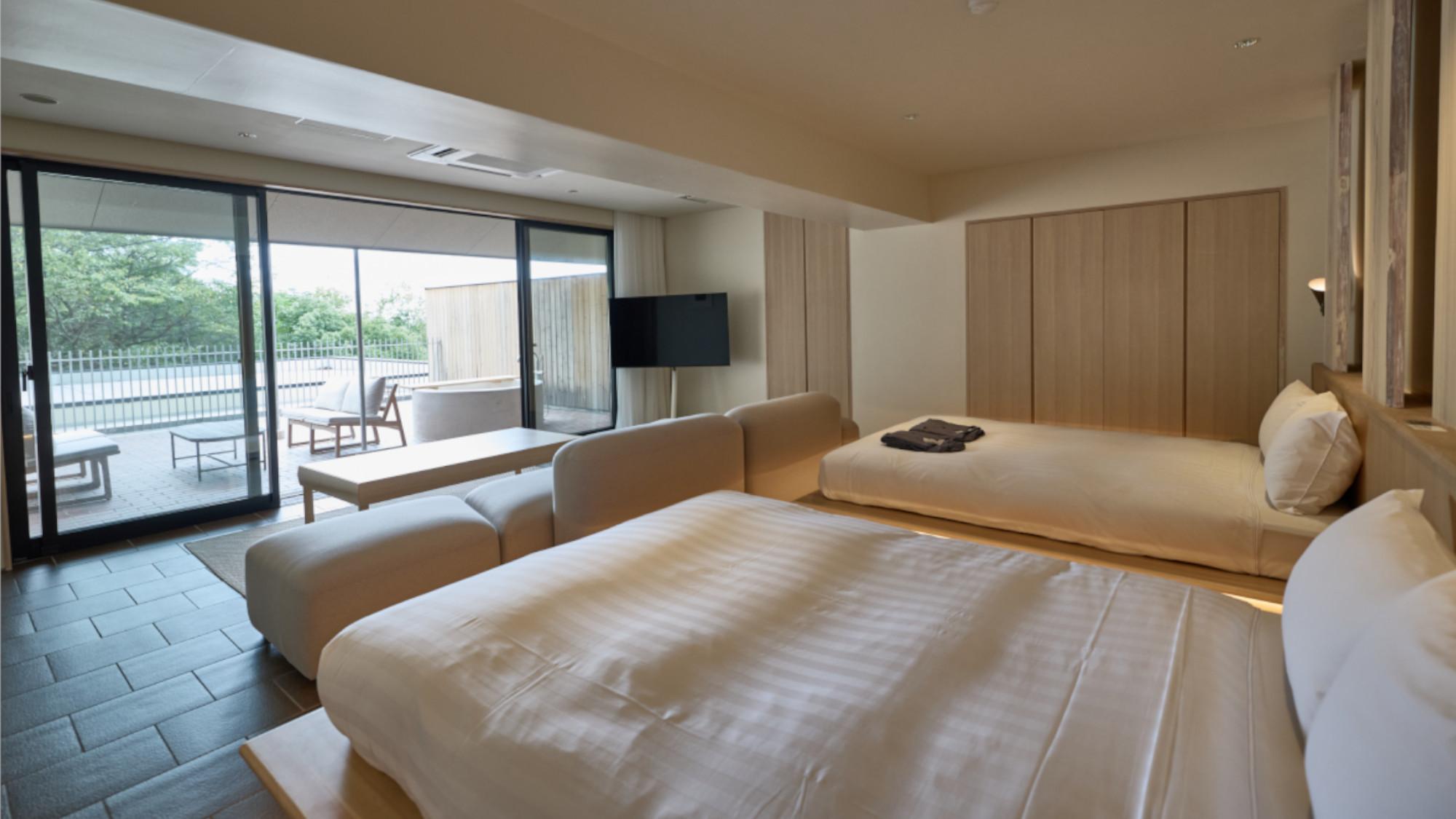 Suite, 2 Double Beds, Outdoor Bath, Terrace