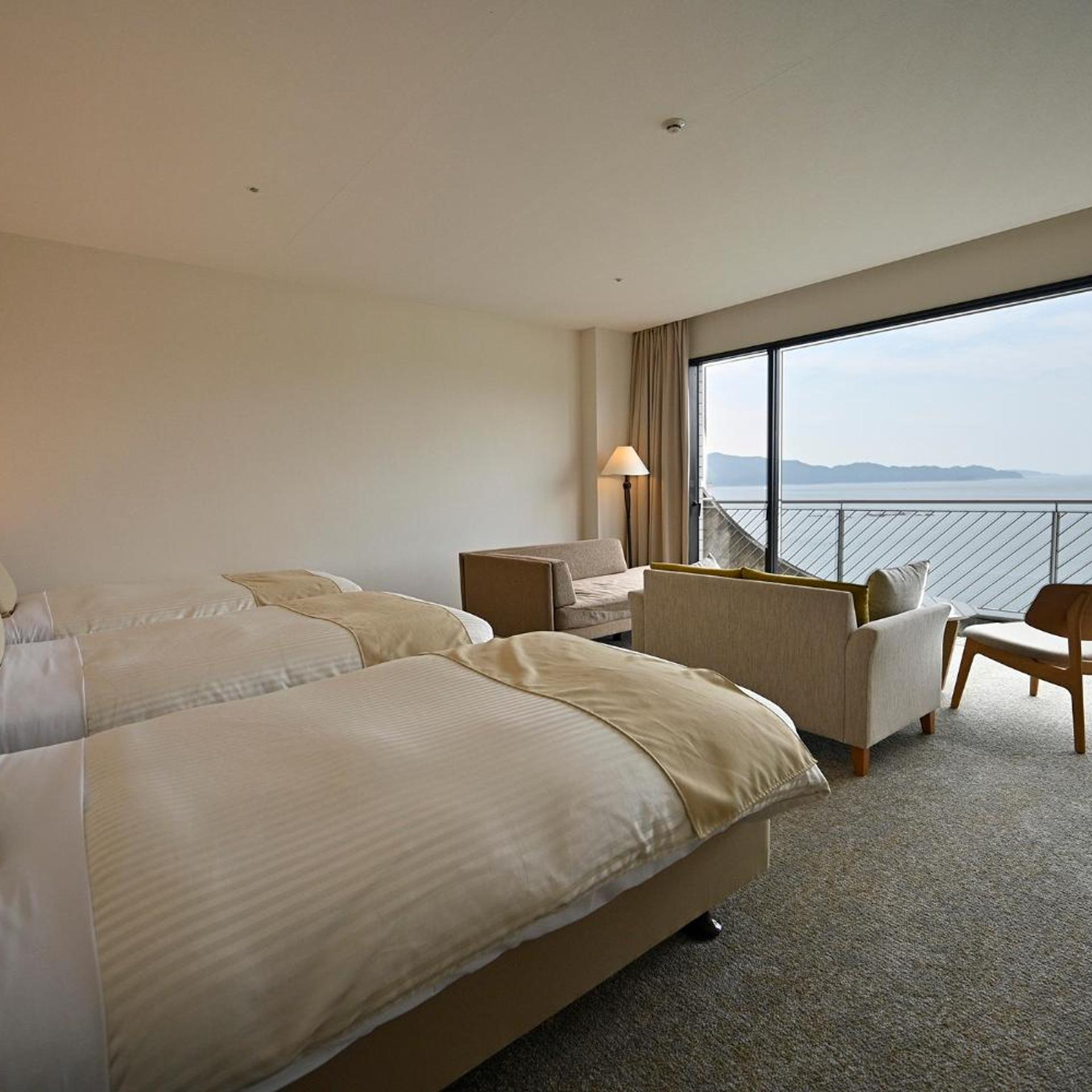 Interior, Junior Suite, Twin Beds, Indoor Bath, Top Floor