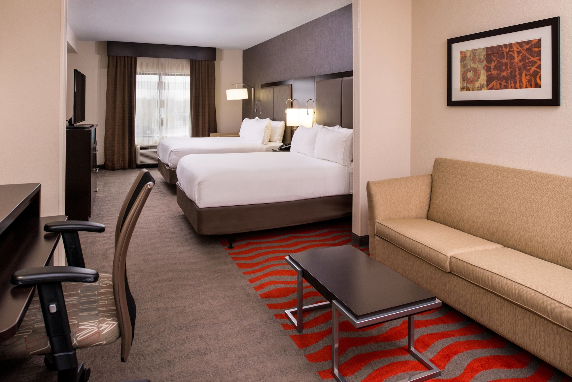 جناح بسريرين كوين مع أريكة، Holiday Inn Express Suites Monroe 3/5