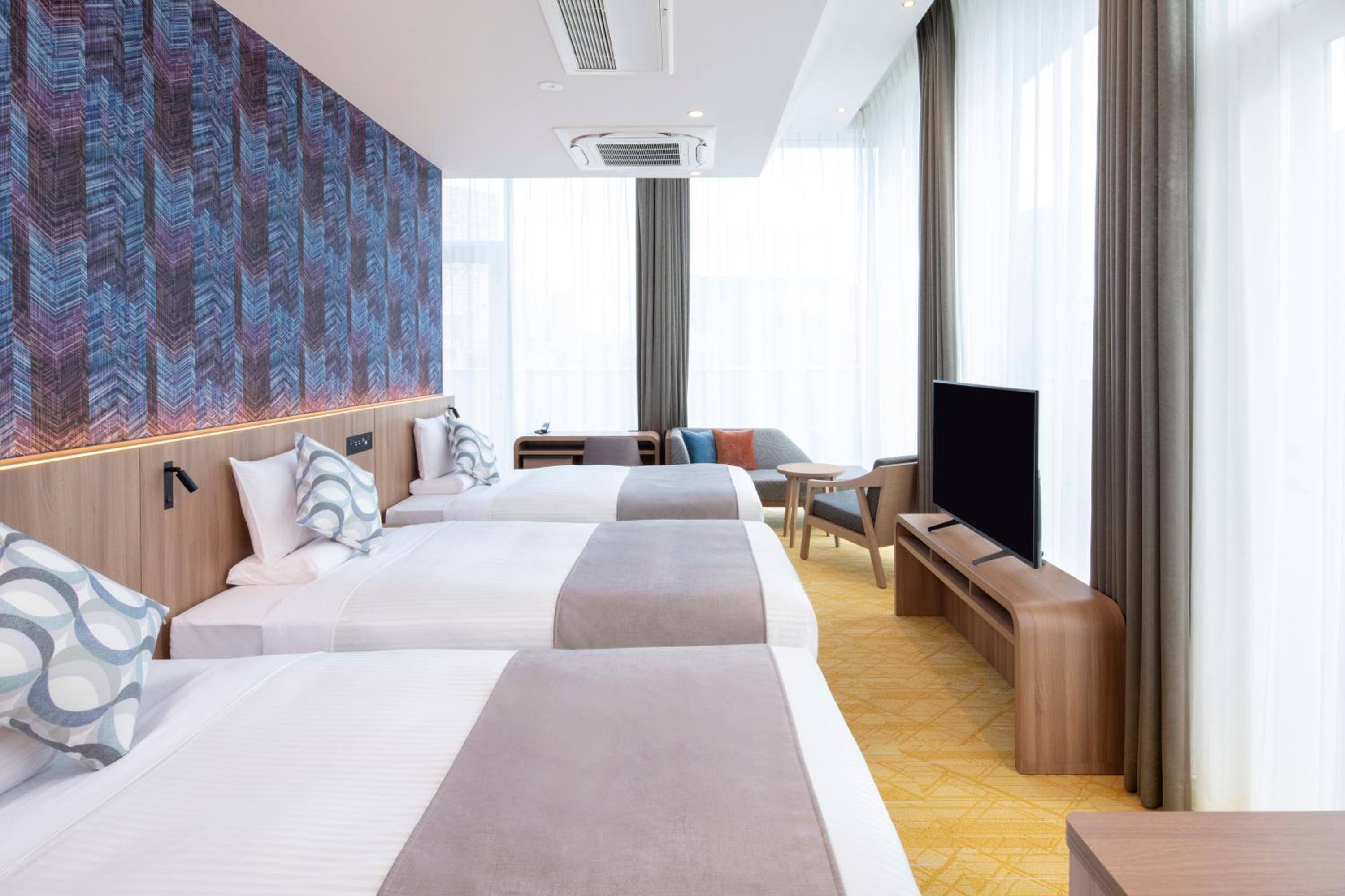 Semi Room, Triple, 2 Semi Double Beds, Panoramic City View, Sofa, Terrace