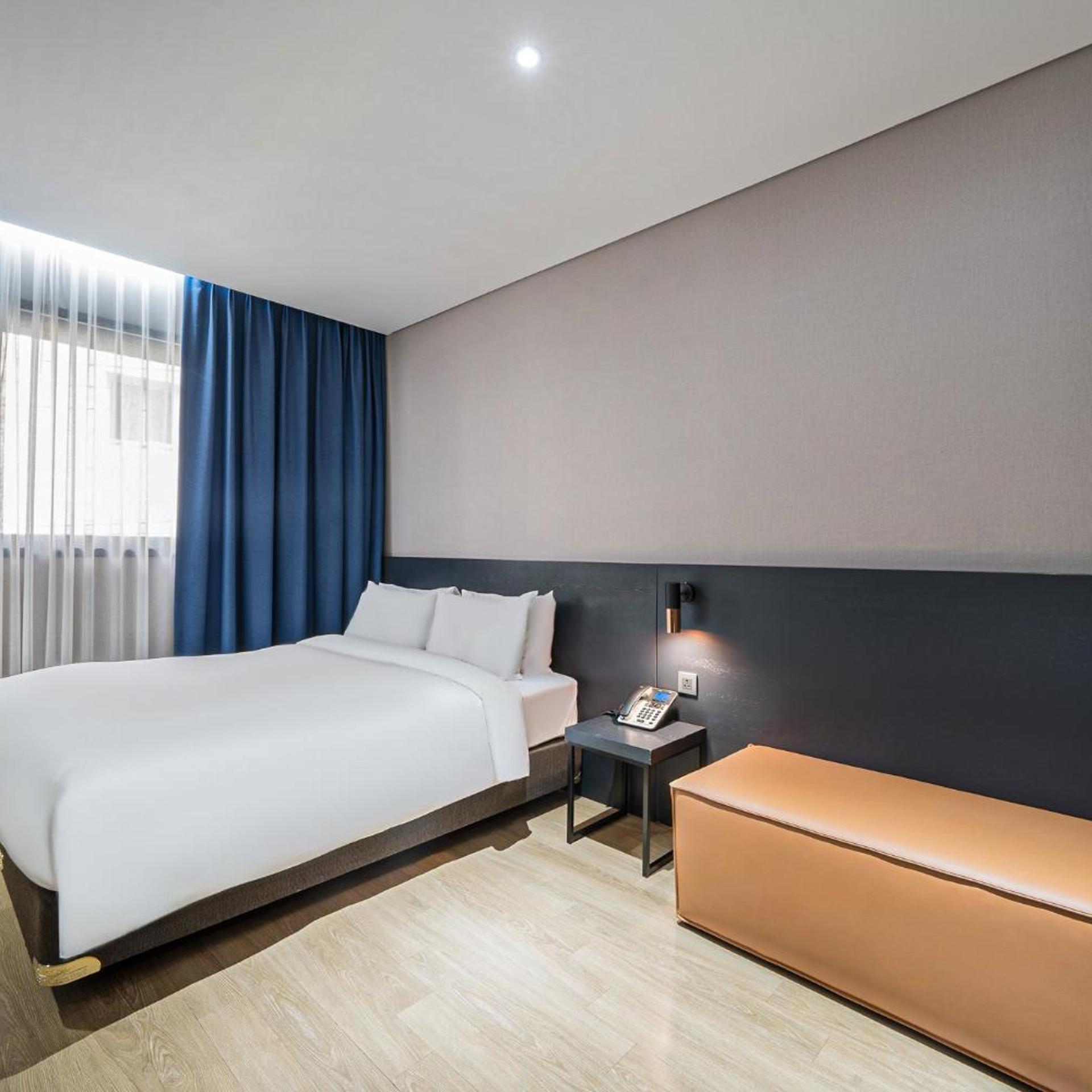 غرفة بسرير مزدوج لذوي الإعاقة، Rivertain Hotel Gyeongju 6/10