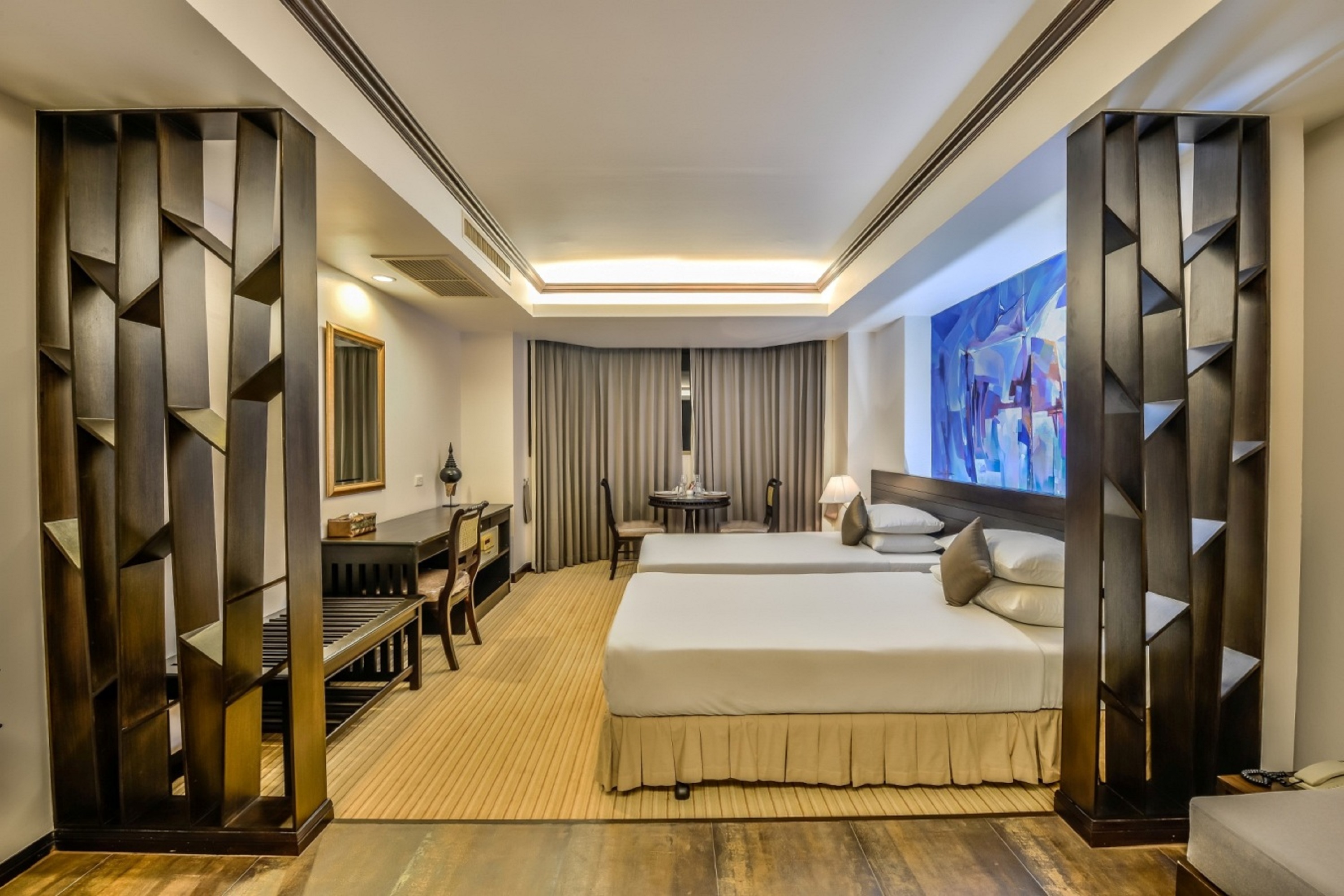 غرفة ديلوكس بسرير مزدوج أو سريرين منفصلين، The Grand Sathorn 4/9