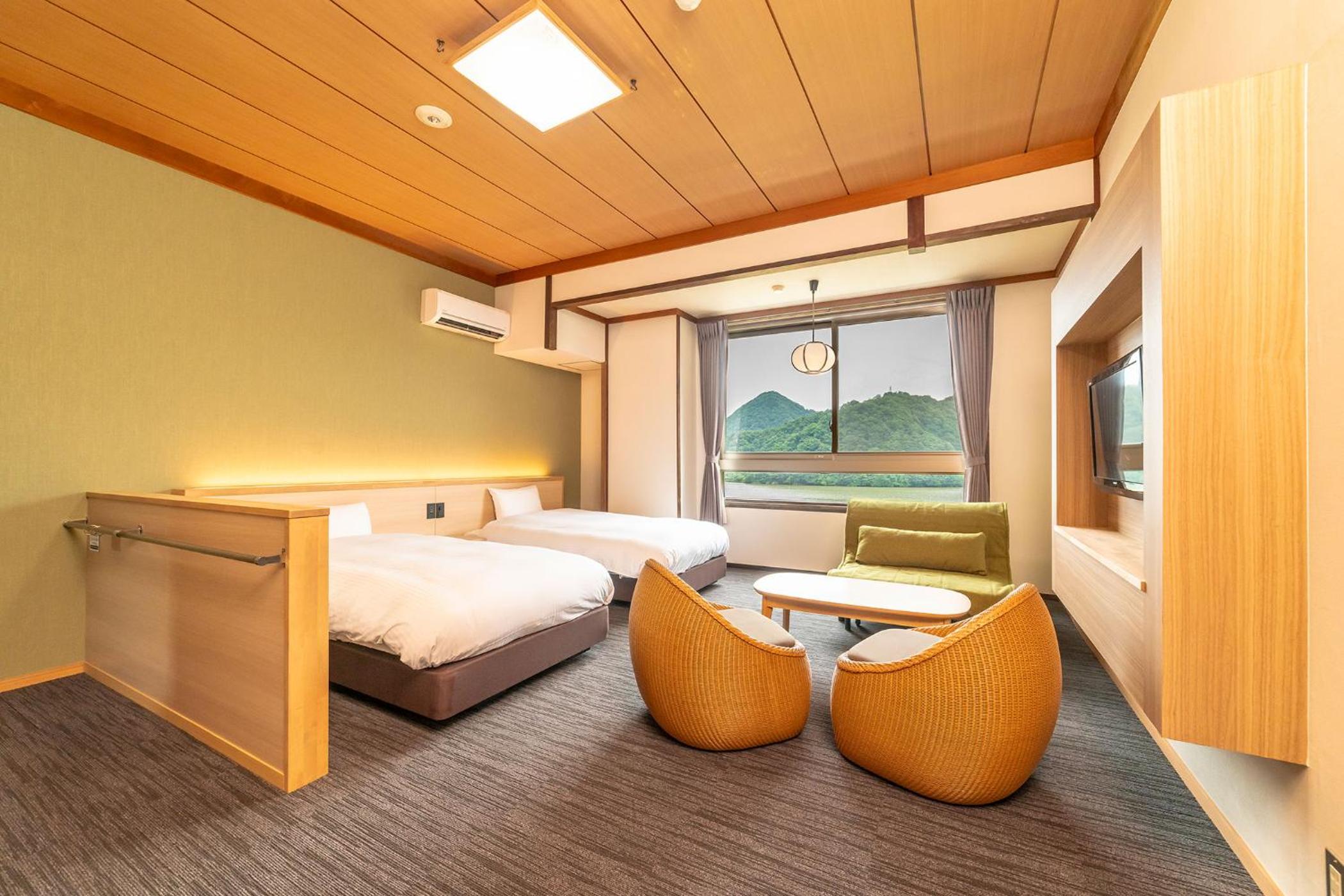 Superior, Twin Beds, Riverside، Oedo Onsen Monogatari Kinosaki Onsen Kinosaki 4/8