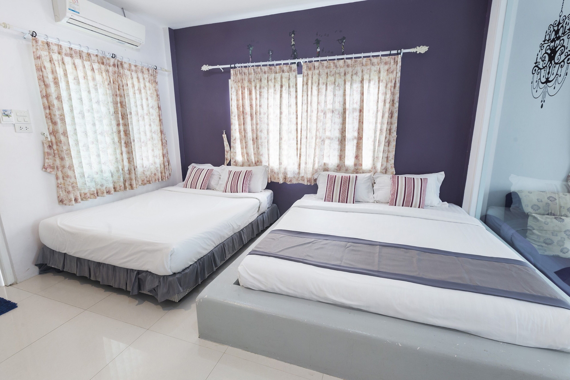 Sky, Night, 2 Double Beds