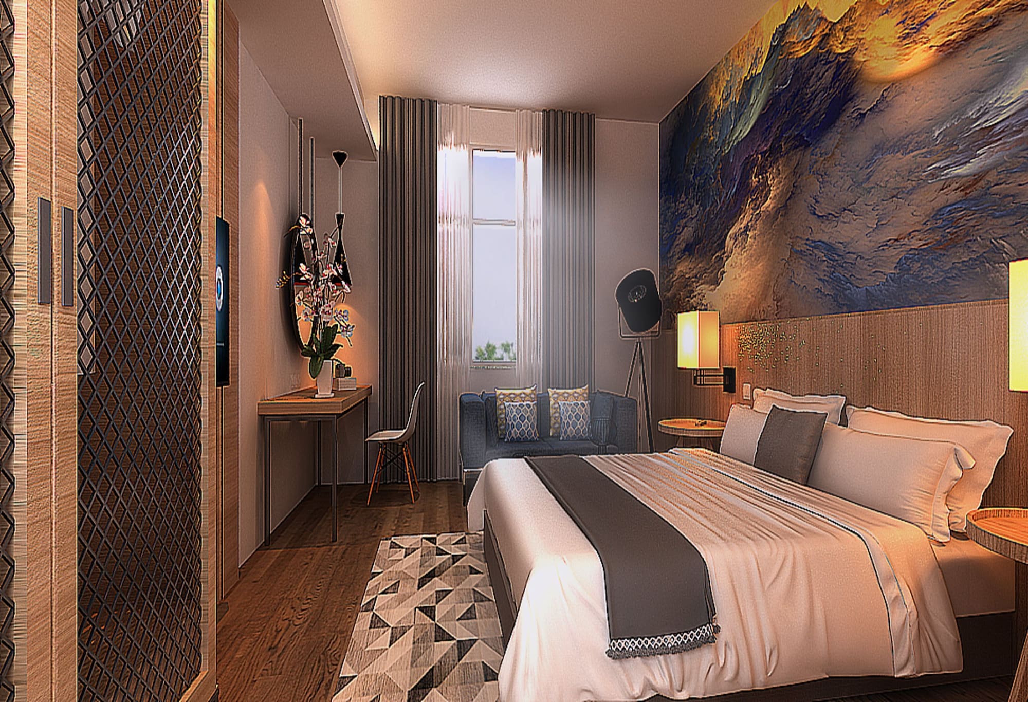 DELUXE, KING BED