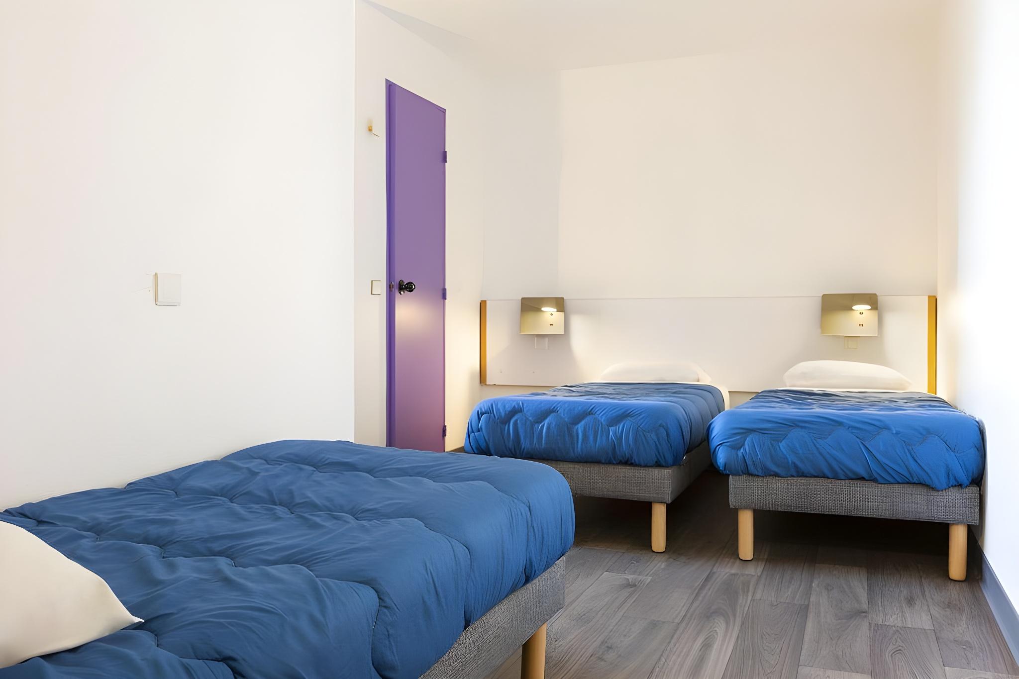غرفة ثلاثية بسرير بطابقين، Mister Bed Saran 2/3