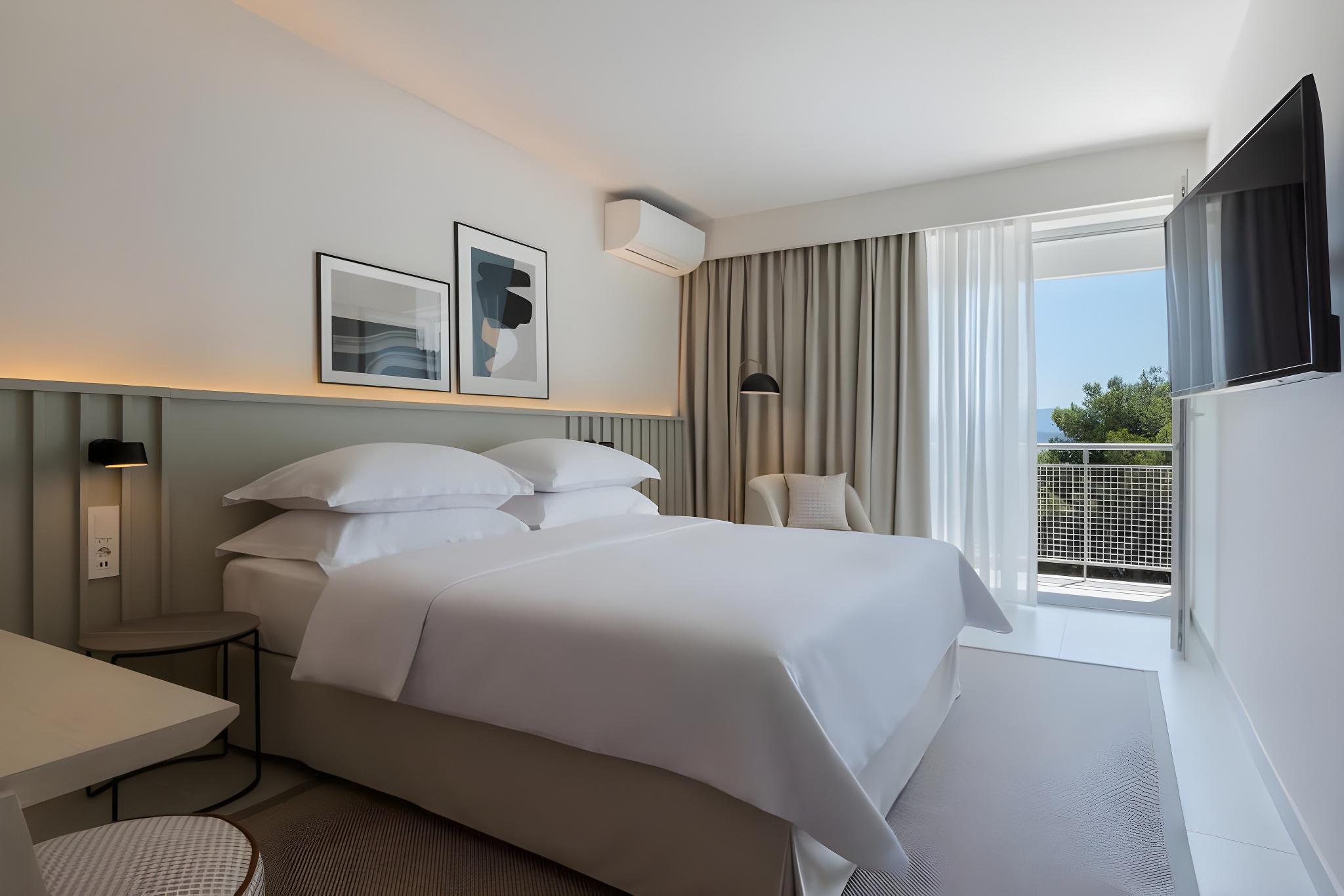 Room, Double Bed, Side Sea View