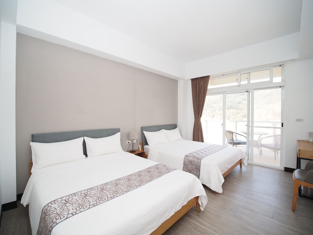 غرفة بسريرين مزدوجين بإطلالة على البحر، Xiang Ju B&B 3/6